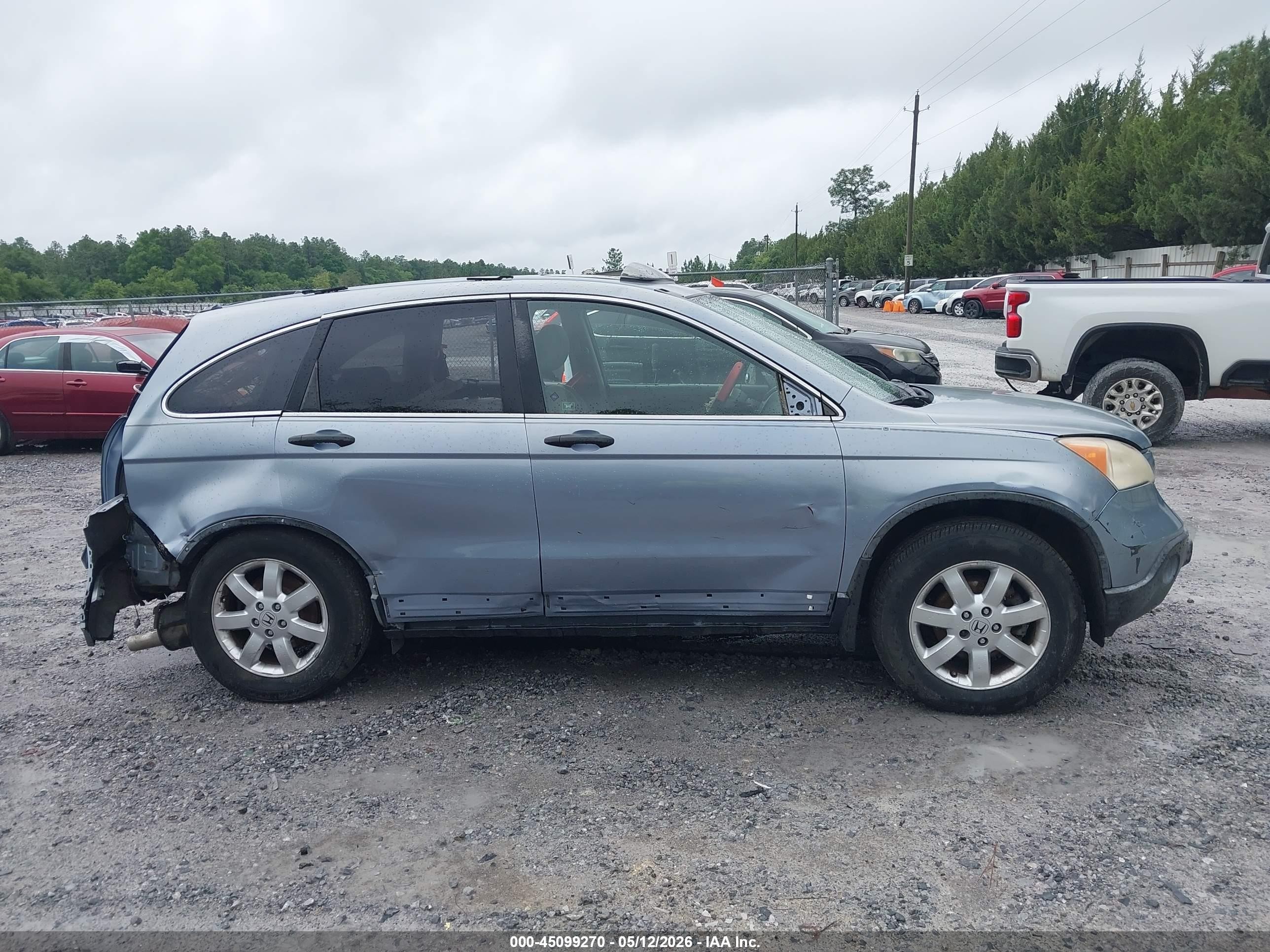 2007 Honda Cr-v Ex Light Blue vin: JHLRE385X7C002246