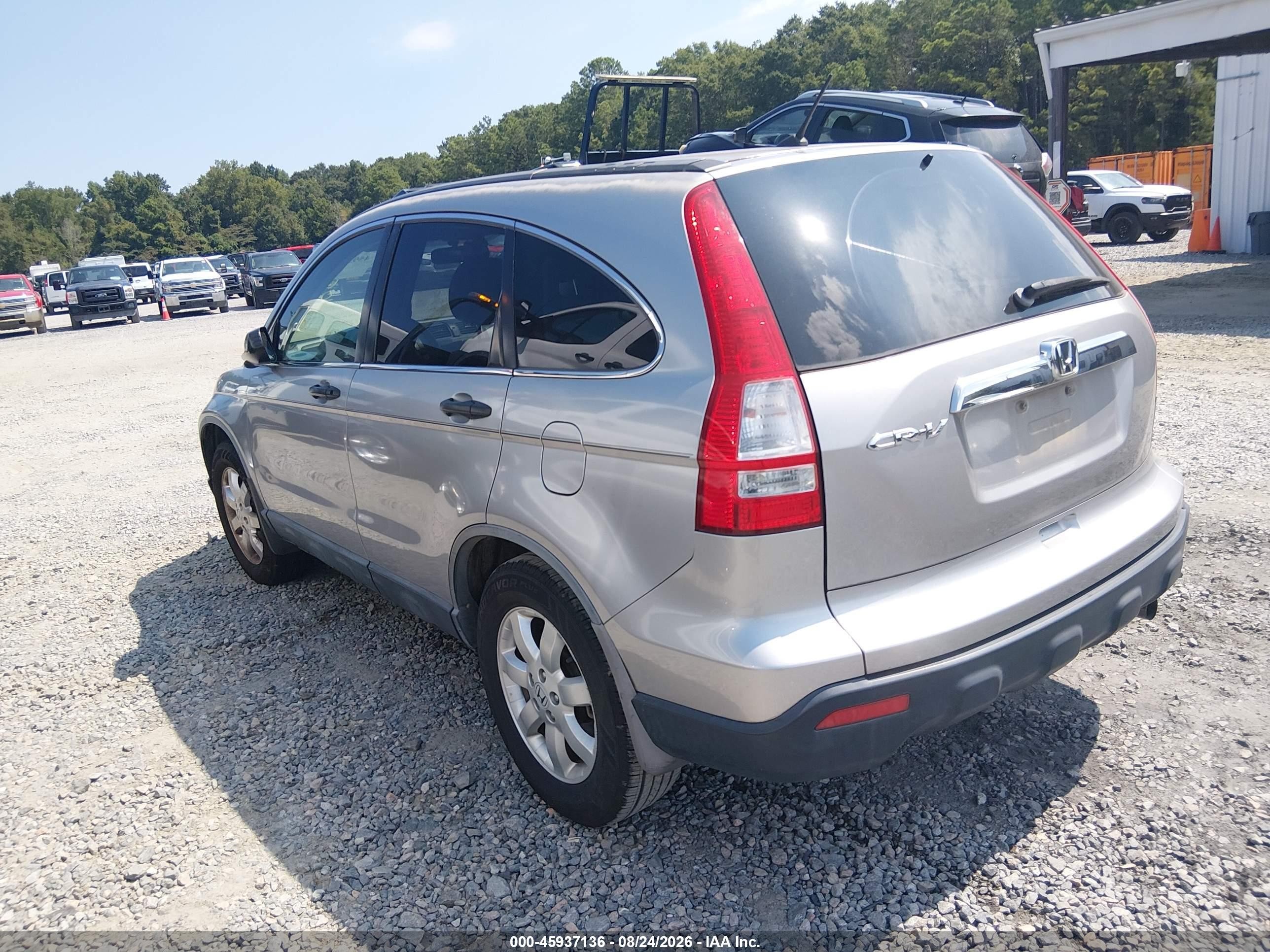 2007 Honda Cr-v Ex Gray vin: JHLRE385X7C012954