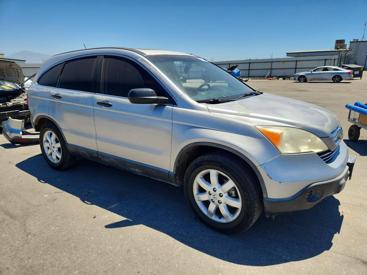 2007 Honda Cr-v Ex Silver vin: JHLRE385X7C075018