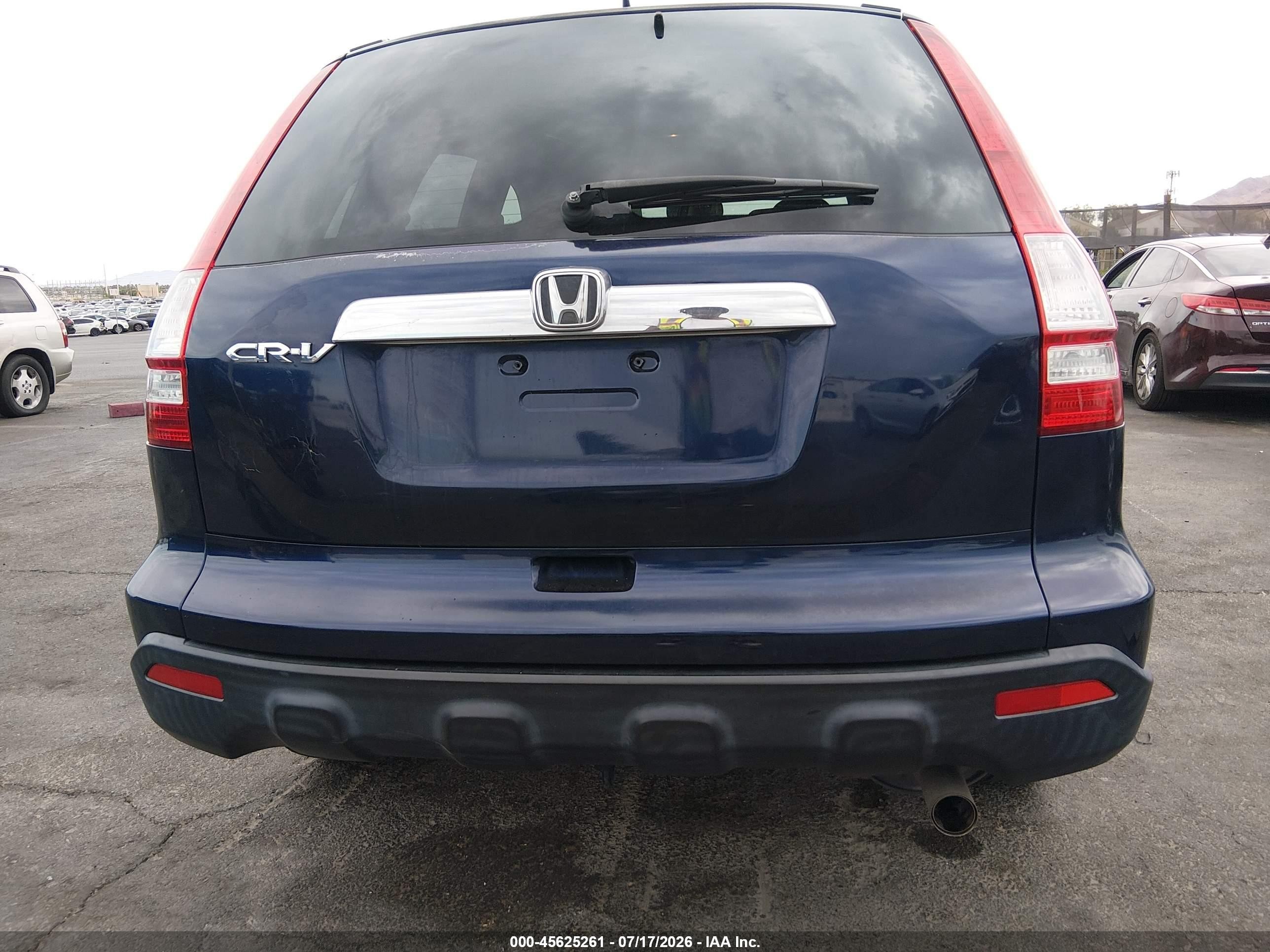 2008 Honda Cr-v Ex Blue vin: JHLRE385X8C010557