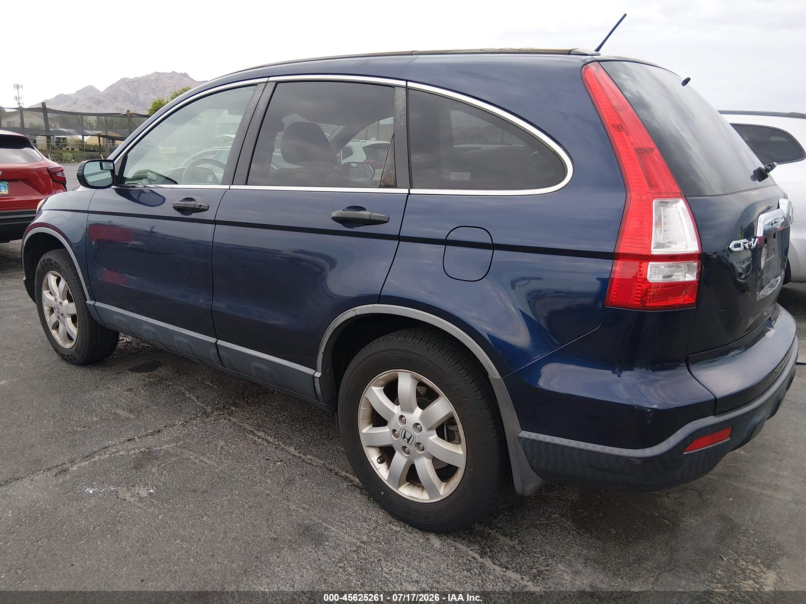 2008 Honda Cr-v Ex Blue vin: JHLRE385X8C010557