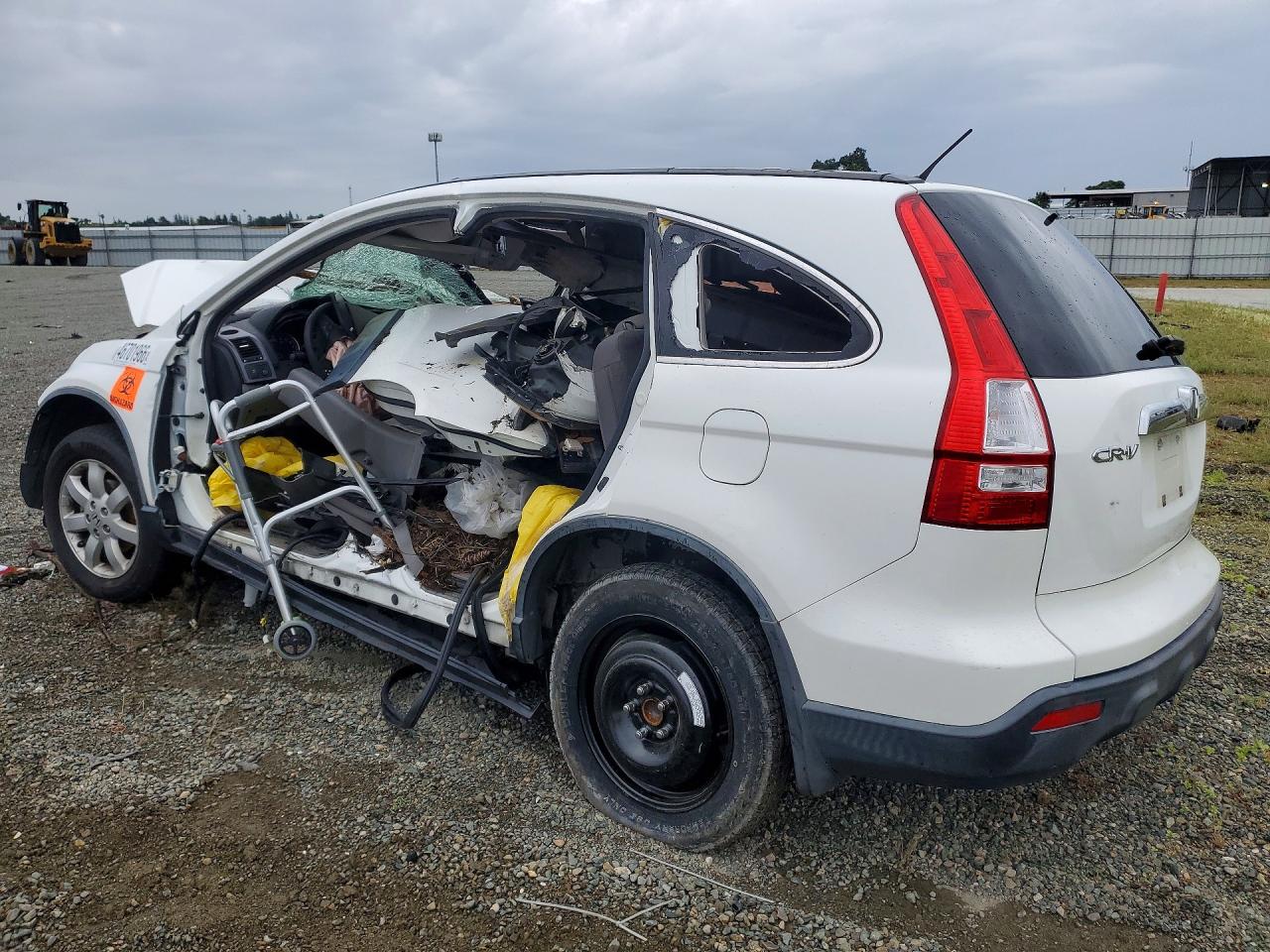 2008 Honda Cr-v Ex White vin: JHLRE385X8C044210