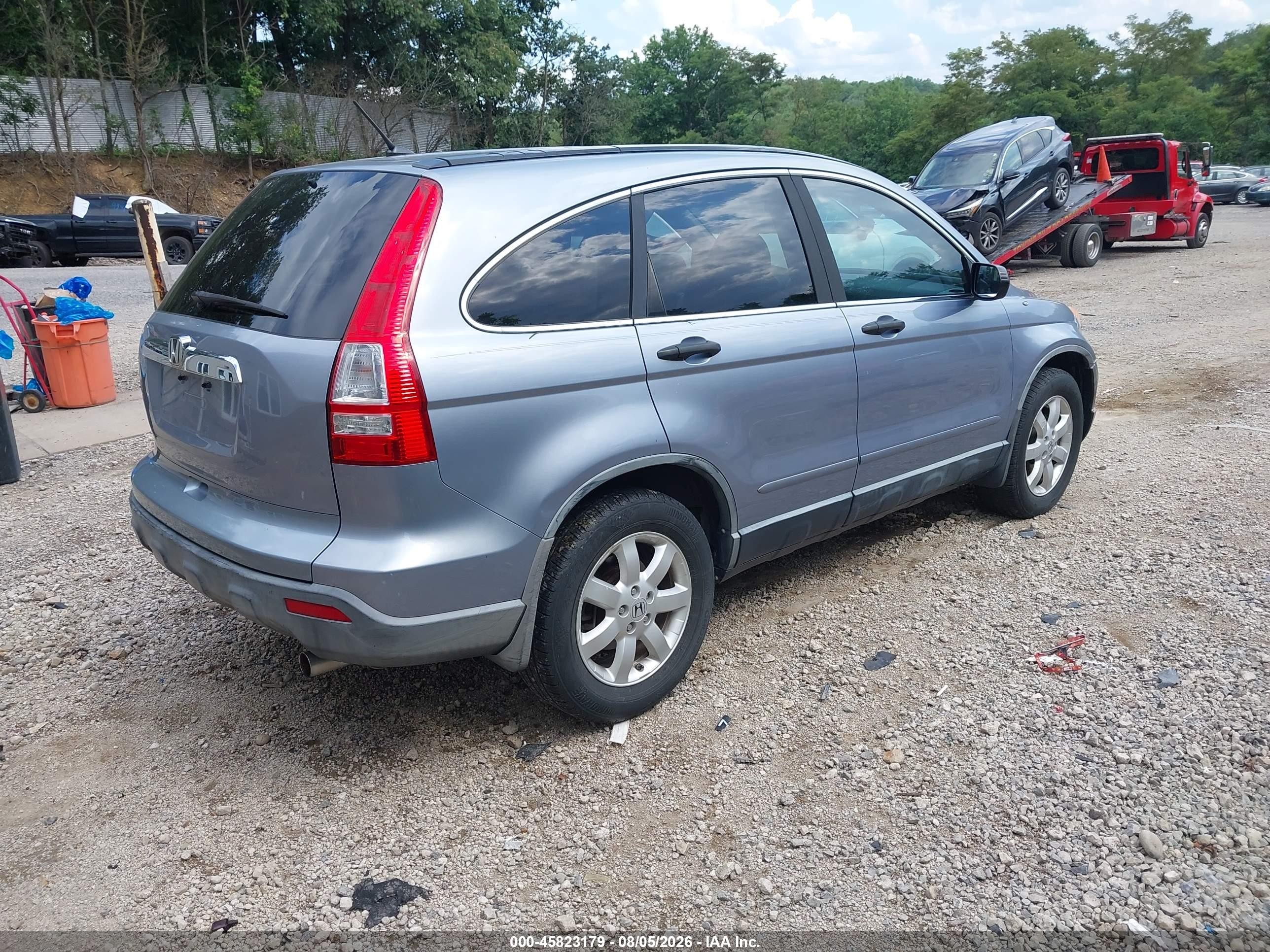 2009 Honda Cr-v Ex Silver vin: JHLRE385X9C004856