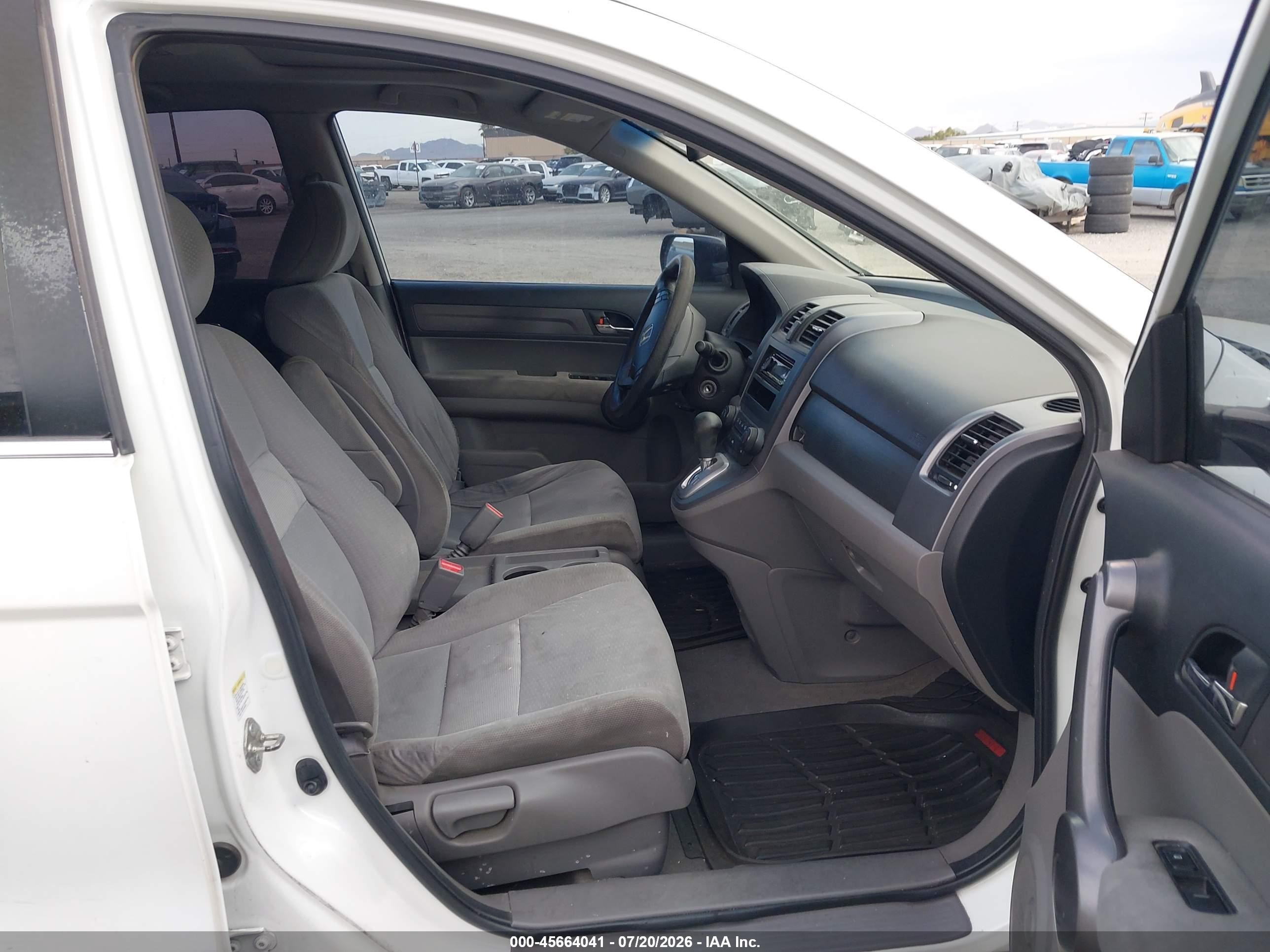 2009 Honda Cr-v Ex White vin: JHLRE385X9C011564