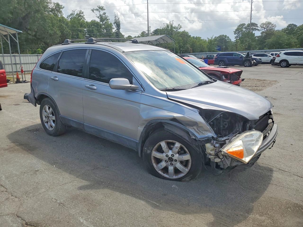 2007 Honda Cr-v Exl Silver vin: JHLRE38707C062859