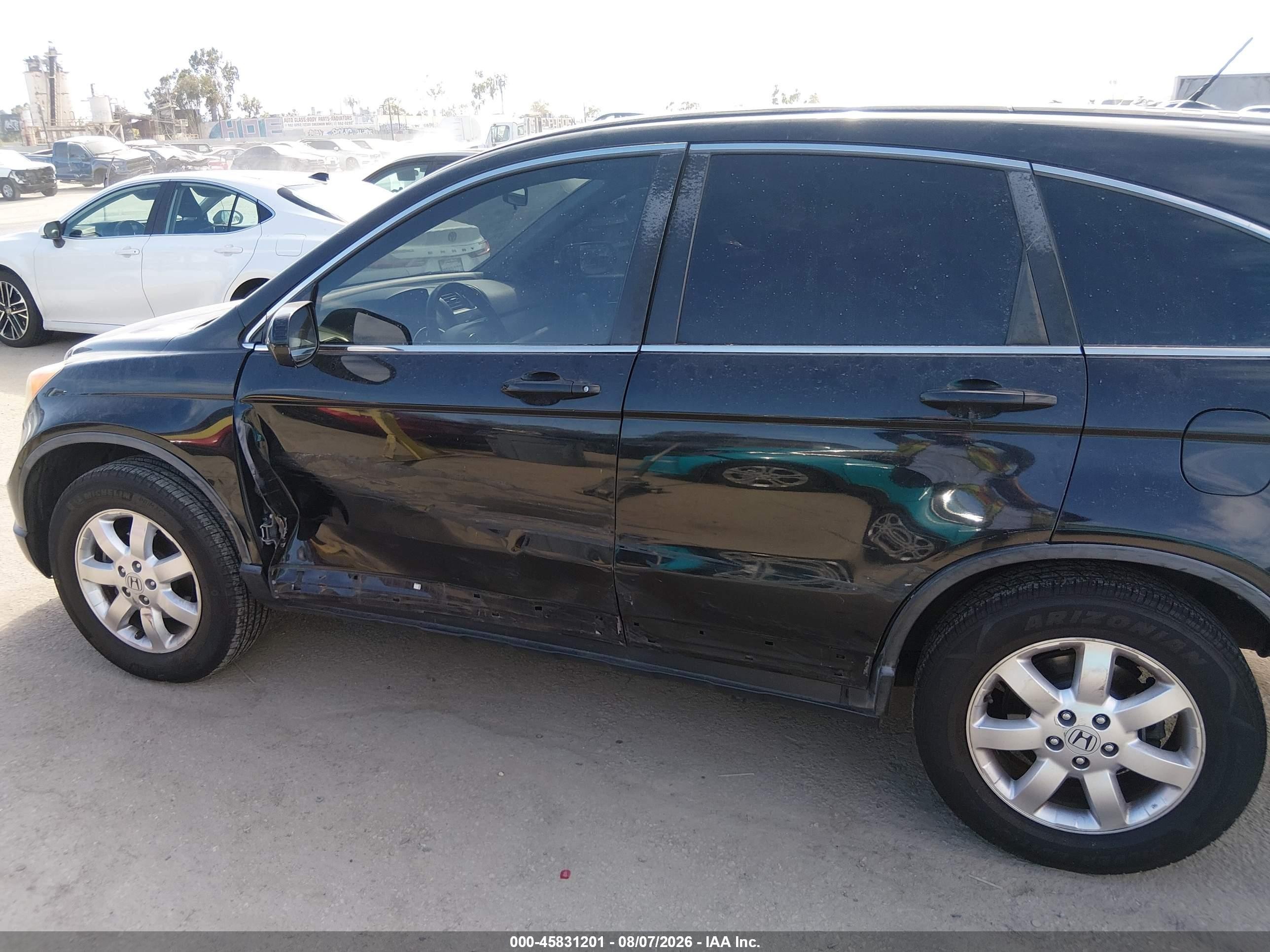 2007 Honda Cr-v Ex-l Black vin: JHLRE38707C069827