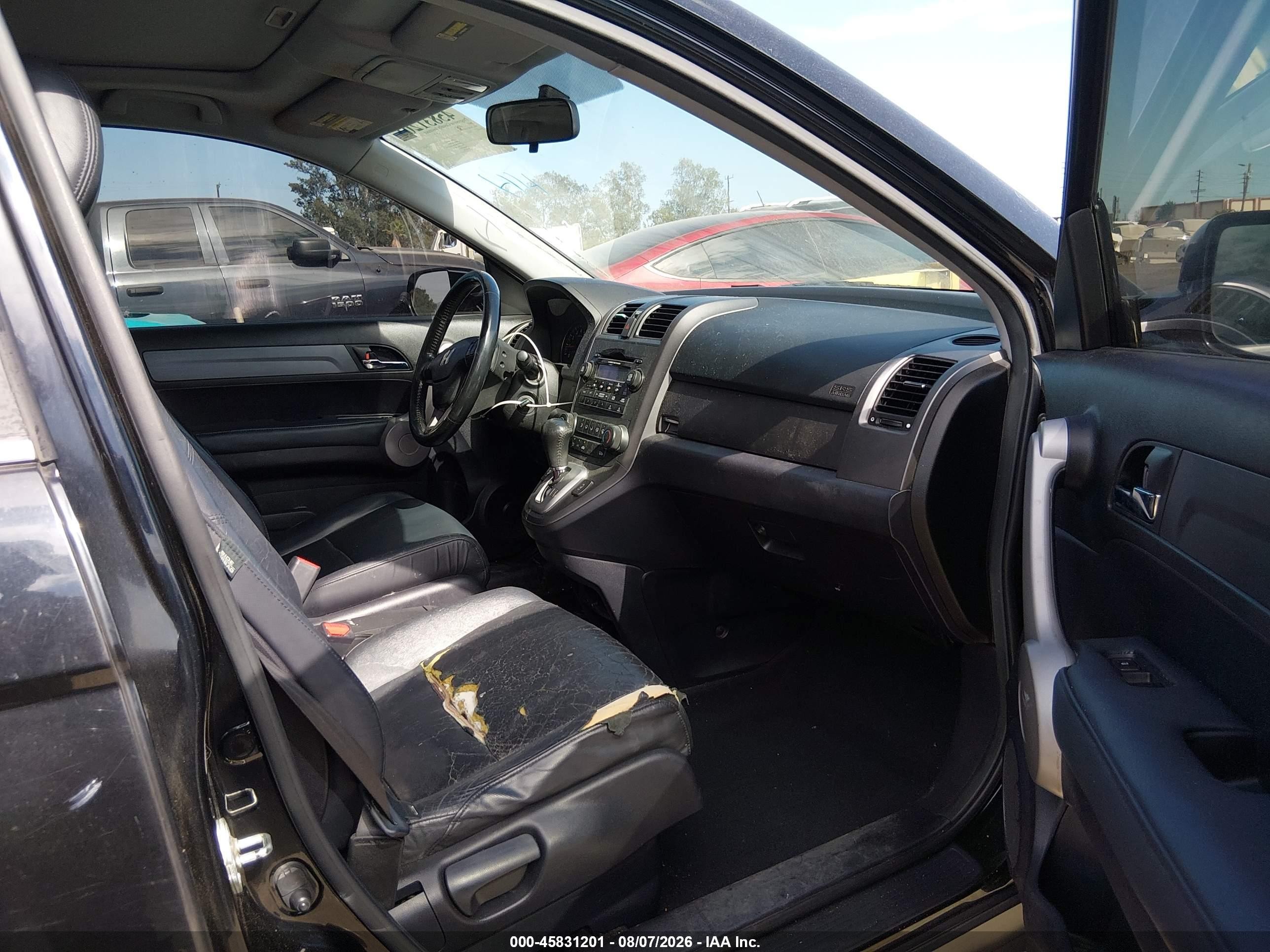 2007 Honda Cr-v Ex-l Black vin: JHLRE38707C069827