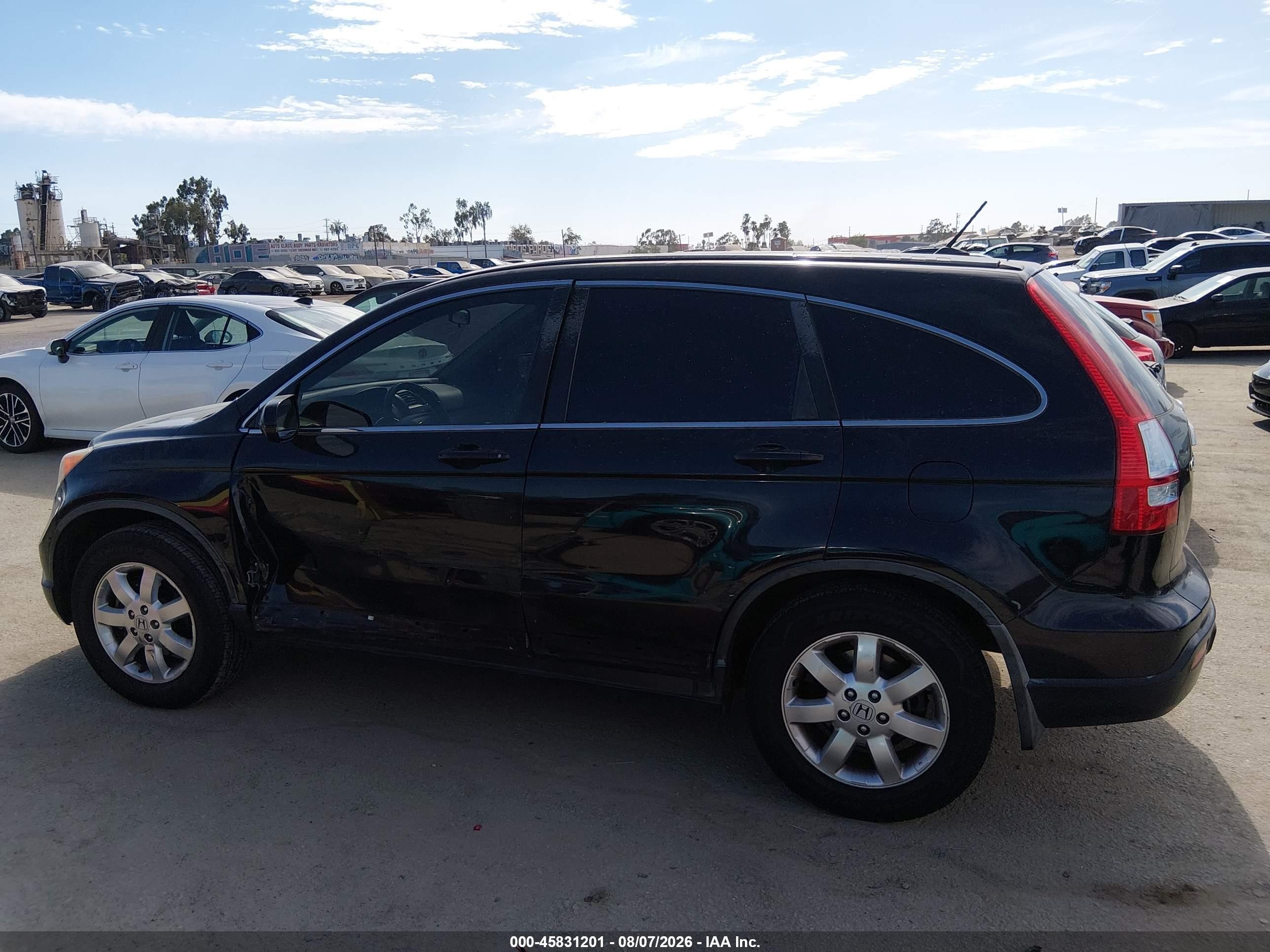 2007 Honda Cr-v Ex-l Black vin: JHLRE38707C069827