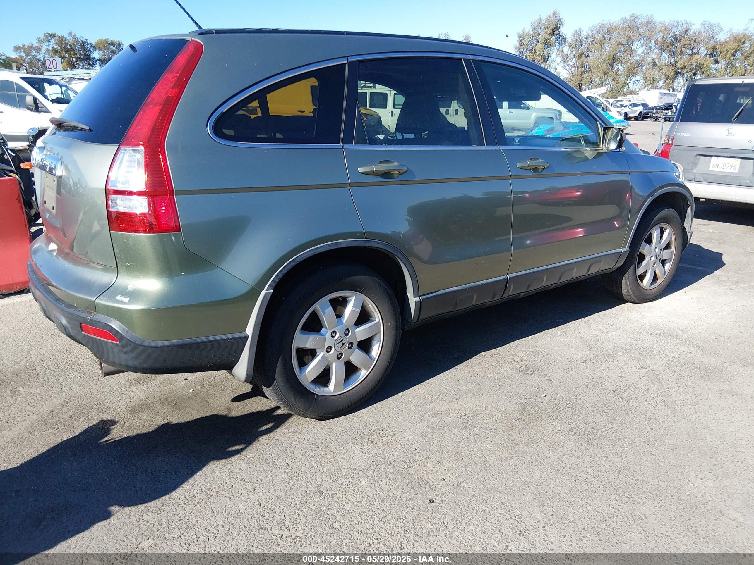 2007 Honda Cr-v Ex-l Green vin: JHLRE38707C074719