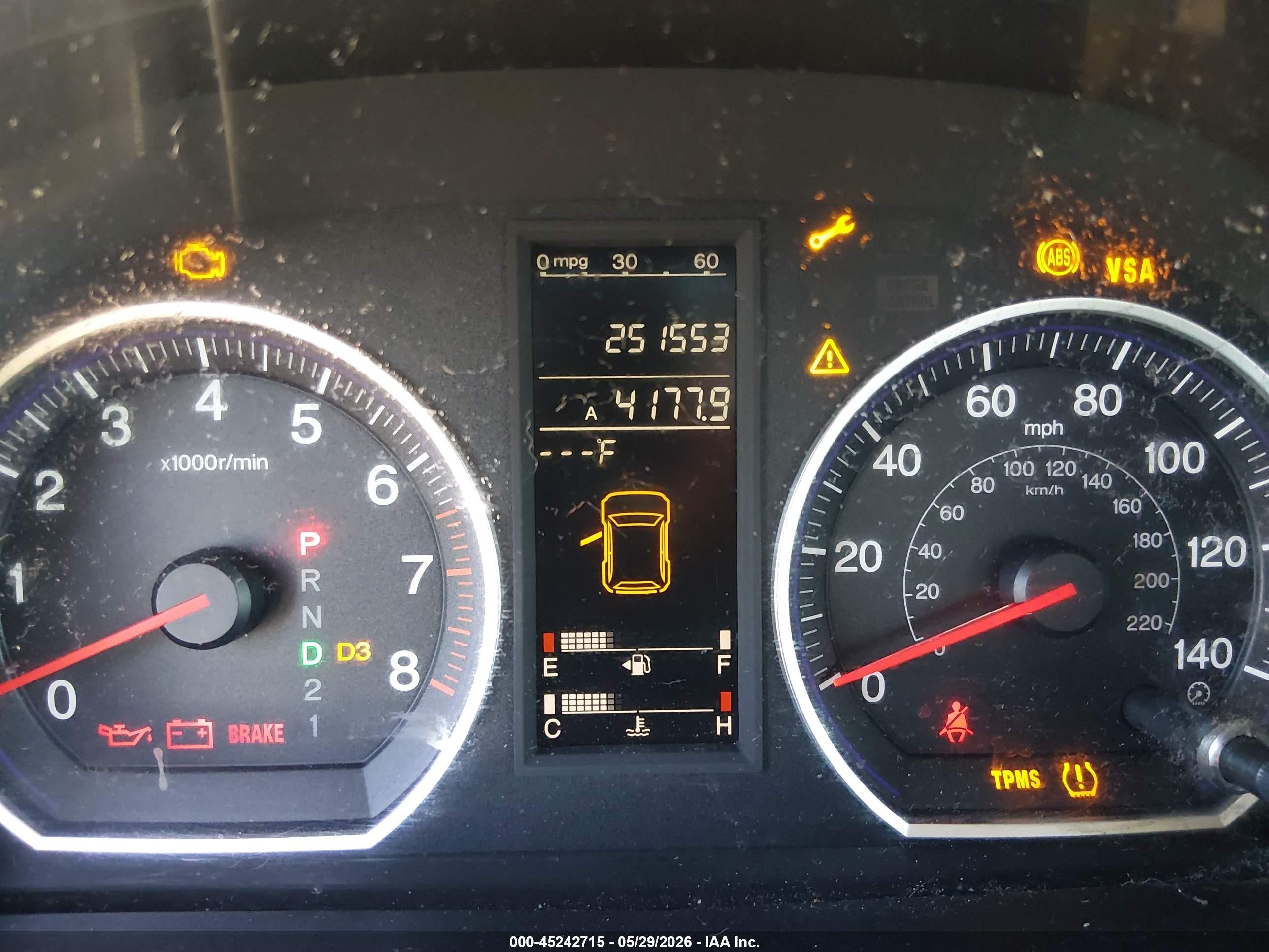 2007 Honda Cr-v Ex-l Green vin: JHLRE38707C074719