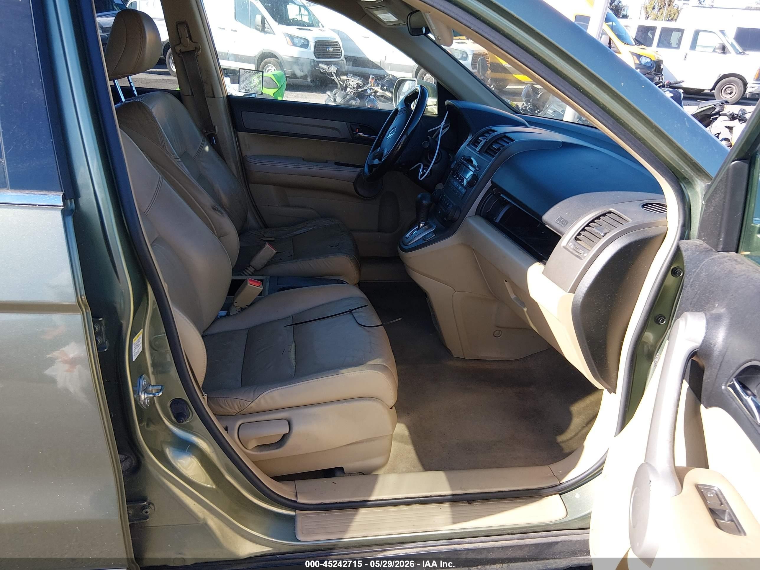 2007 Honda Cr-v Ex-l Green vin: JHLRE38707C074719