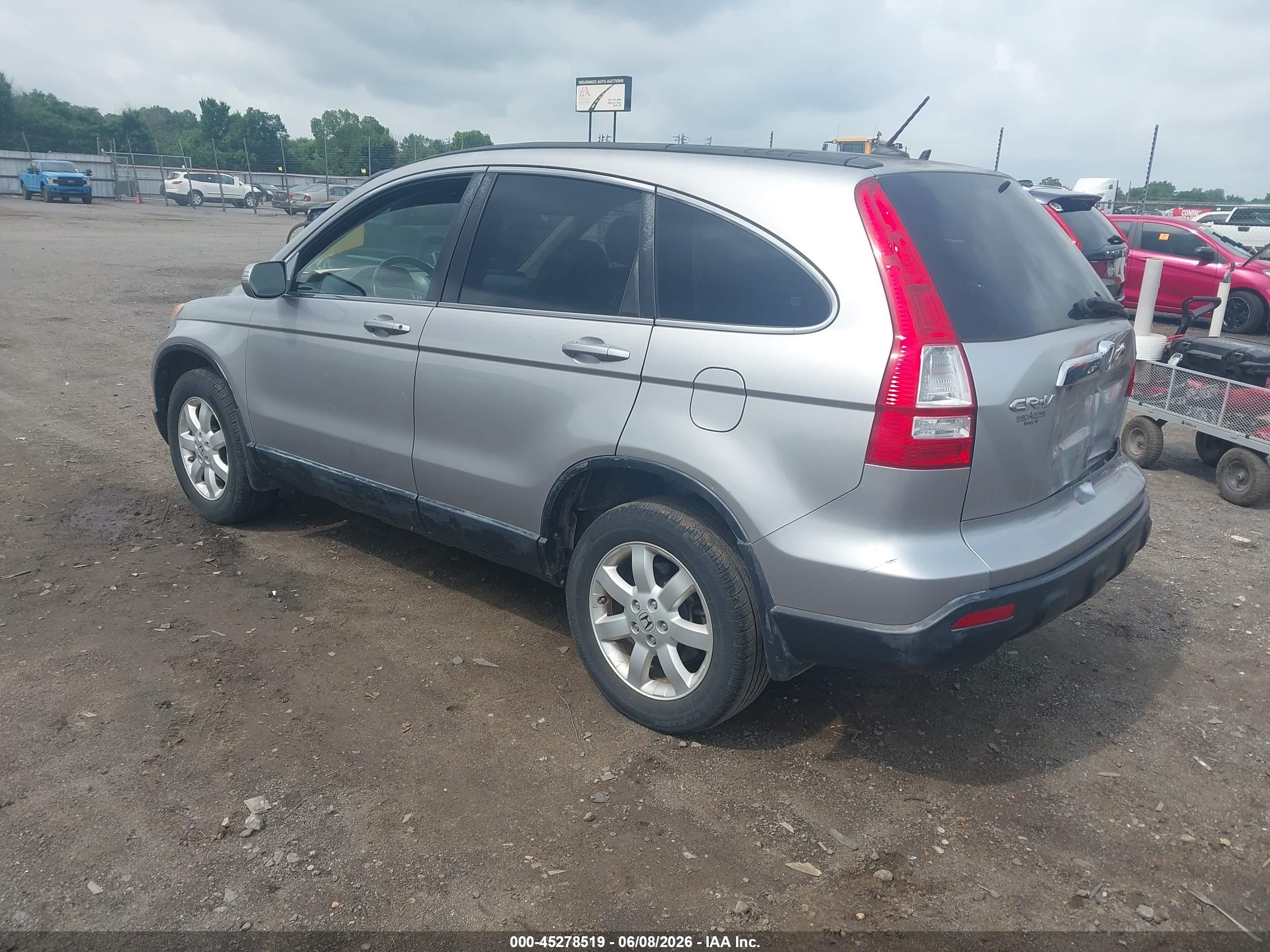 2008 Honda Cr-v Ex-l Silver vin: JHLRE38708C016207
