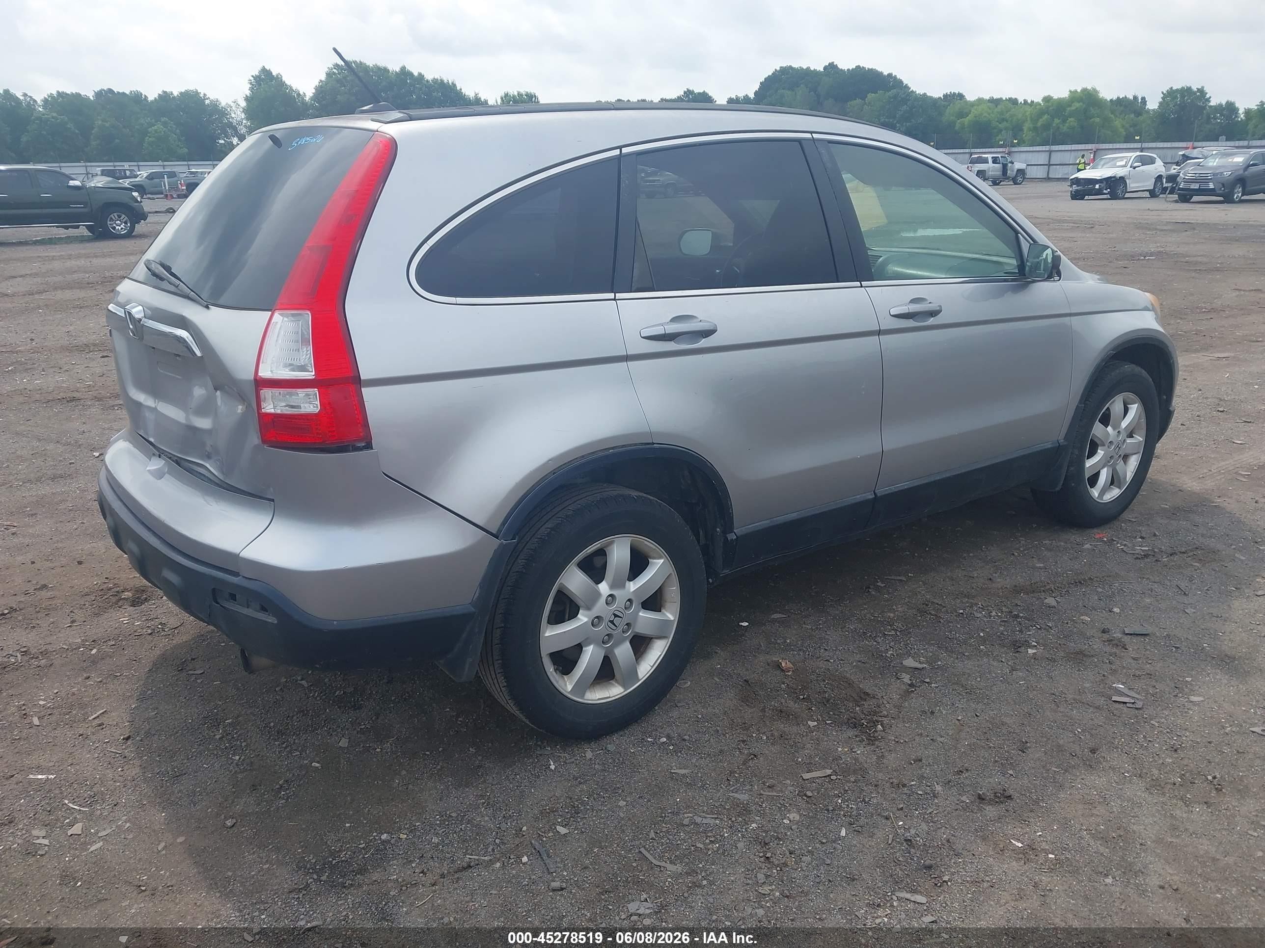 2008 Honda Cr-v Ex-l Silver vin: JHLRE38708C016207