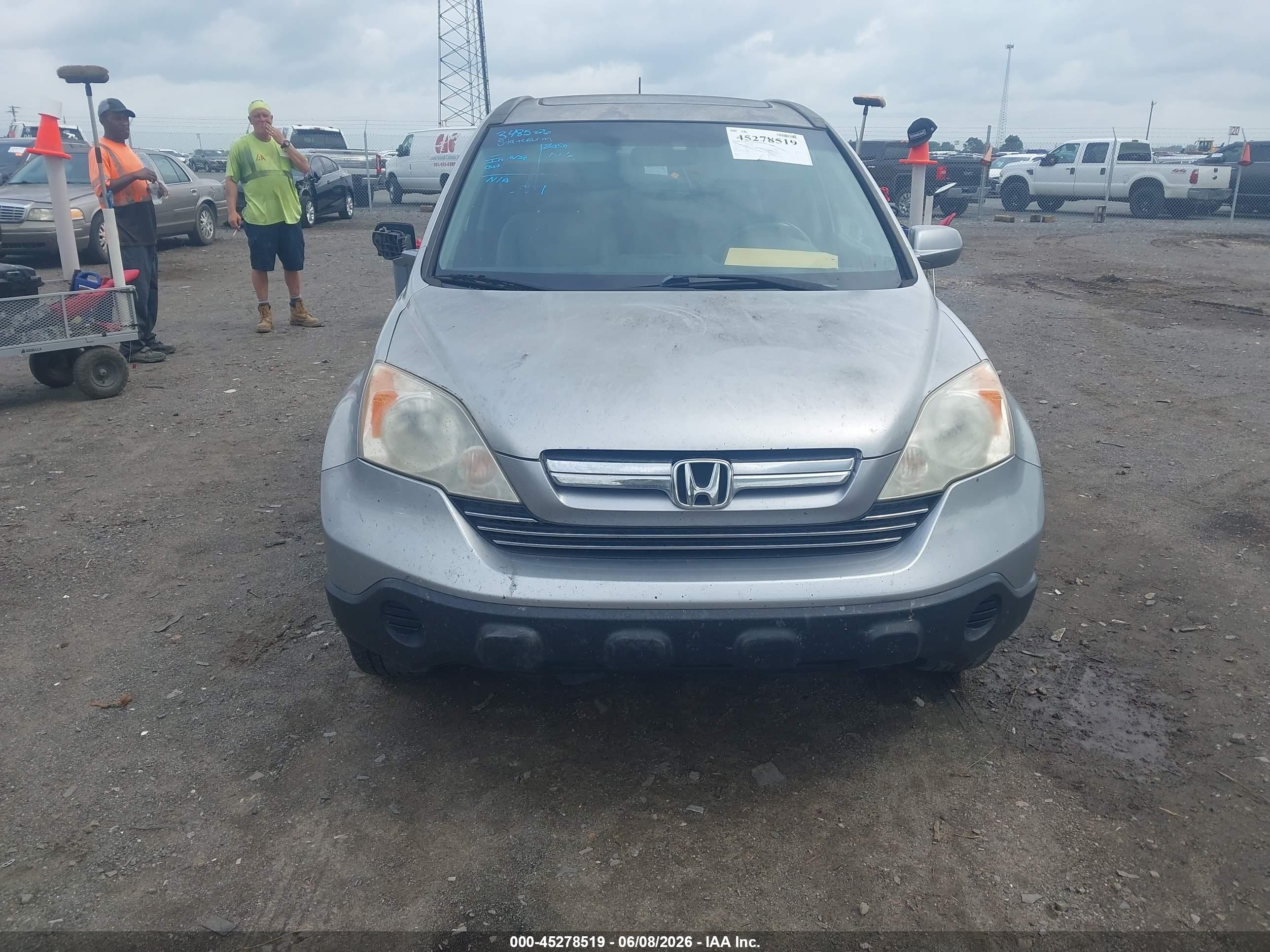 2008 Honda Cr-v Ex-l Silver vin: JHLRE38708C016207