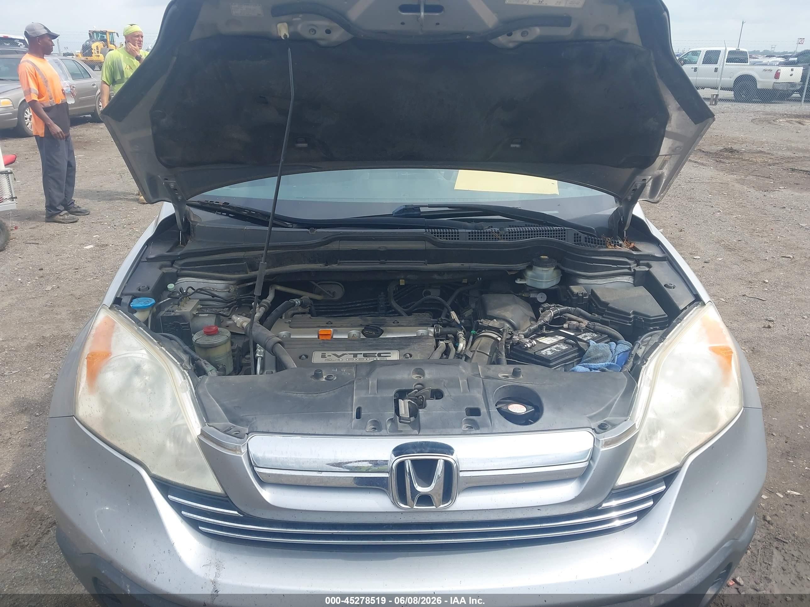 2008 Honda Cr-v Ex-l Silver vin: JHLRE38708C016207