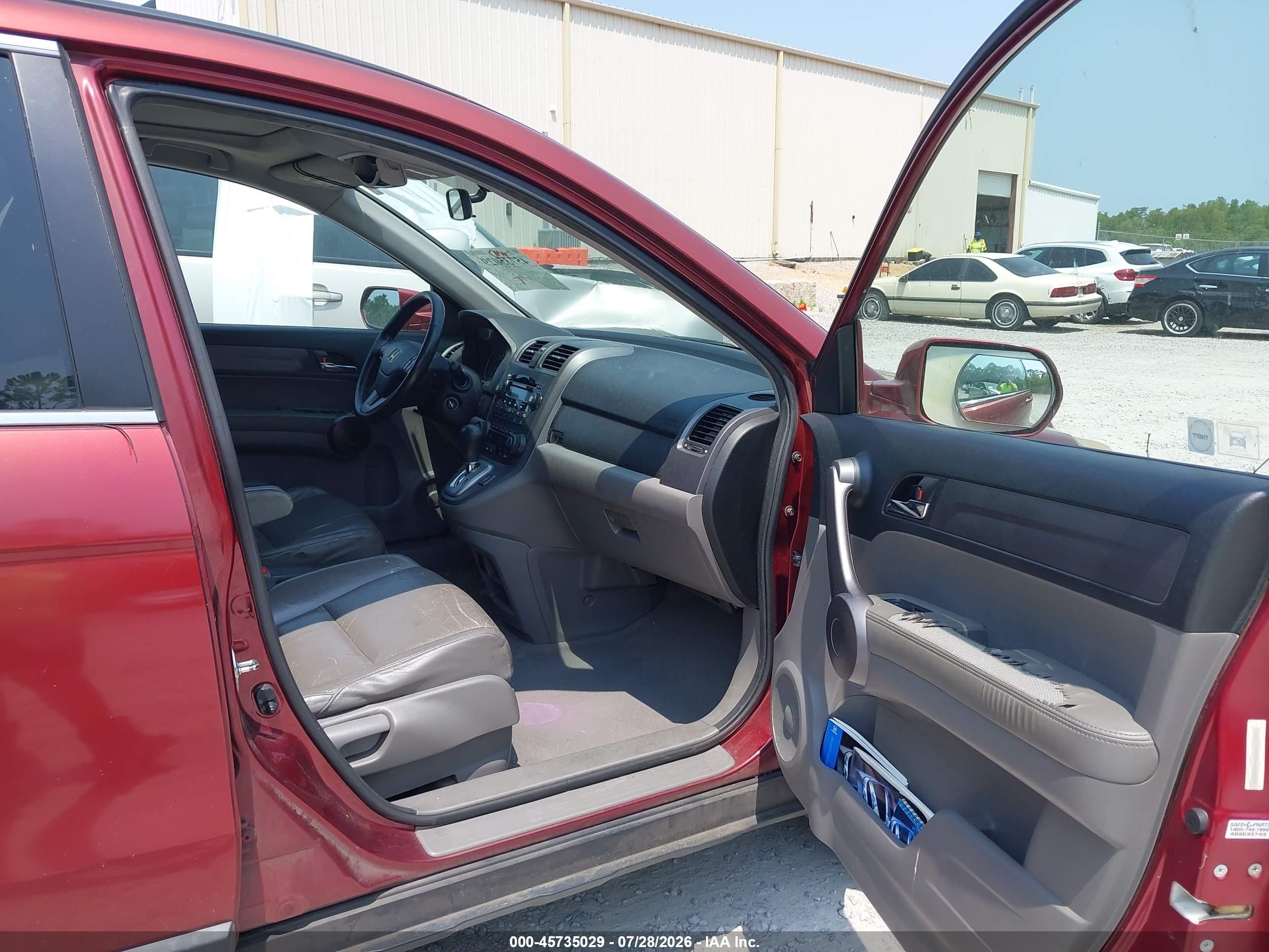 2008 Honda Cr-v Ex-l Burgundy vin: JHLRE38708C028809