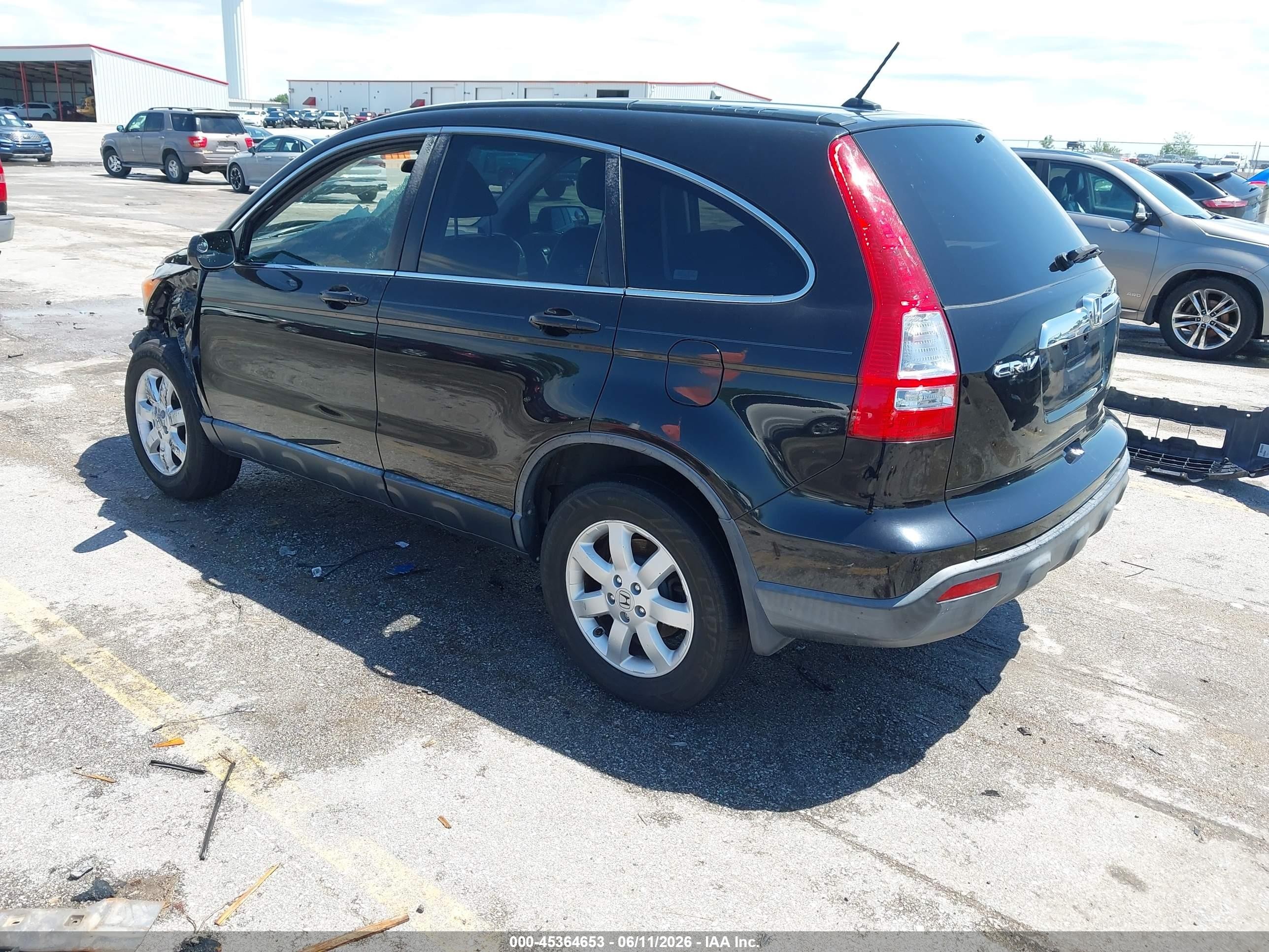 2008 Honda Cr-v Ex-l Black vin: JHLRE38708C050342