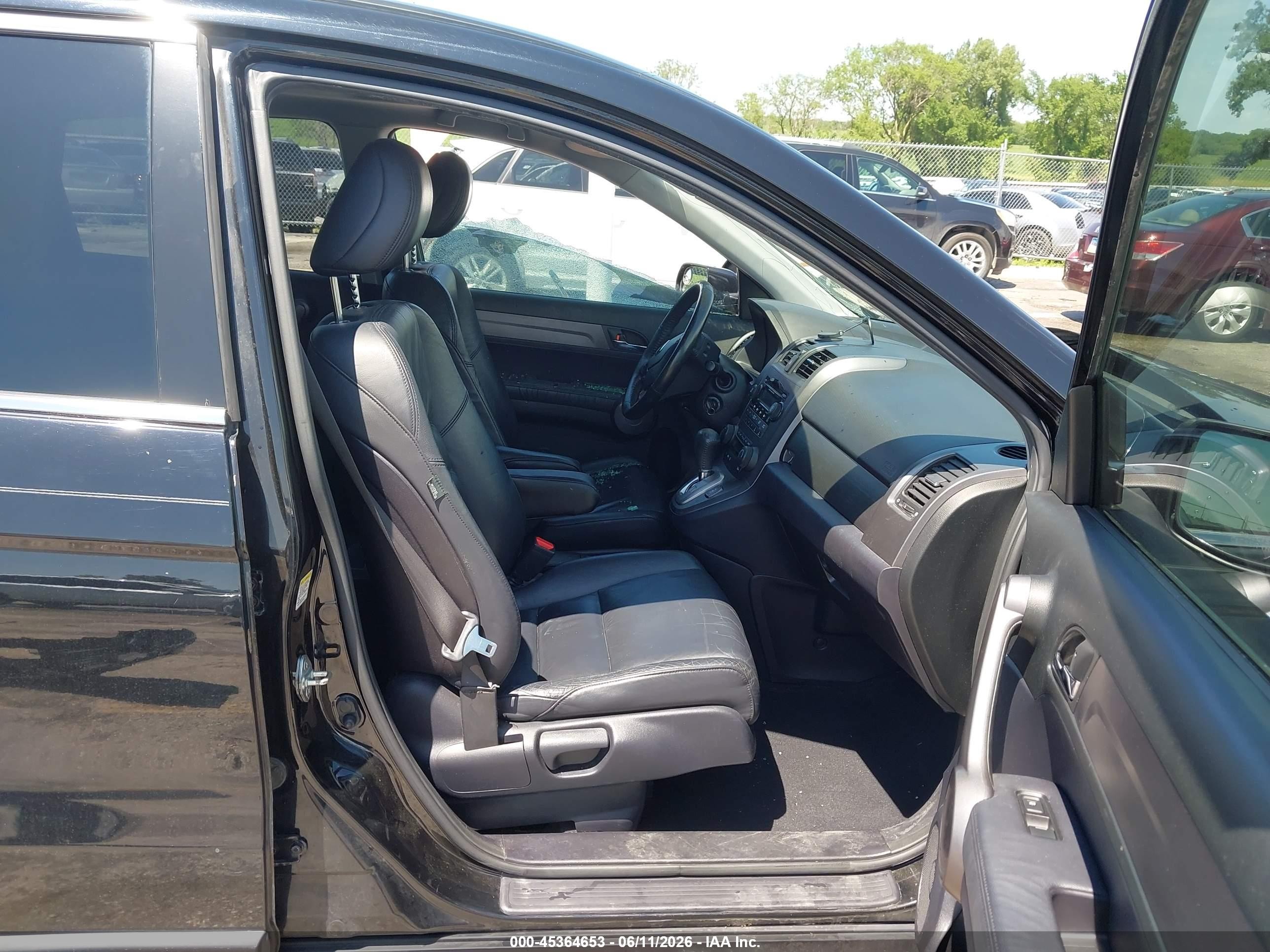 2008 Honda Cr-v Ex-l Black vin: JHLRE38708C050342