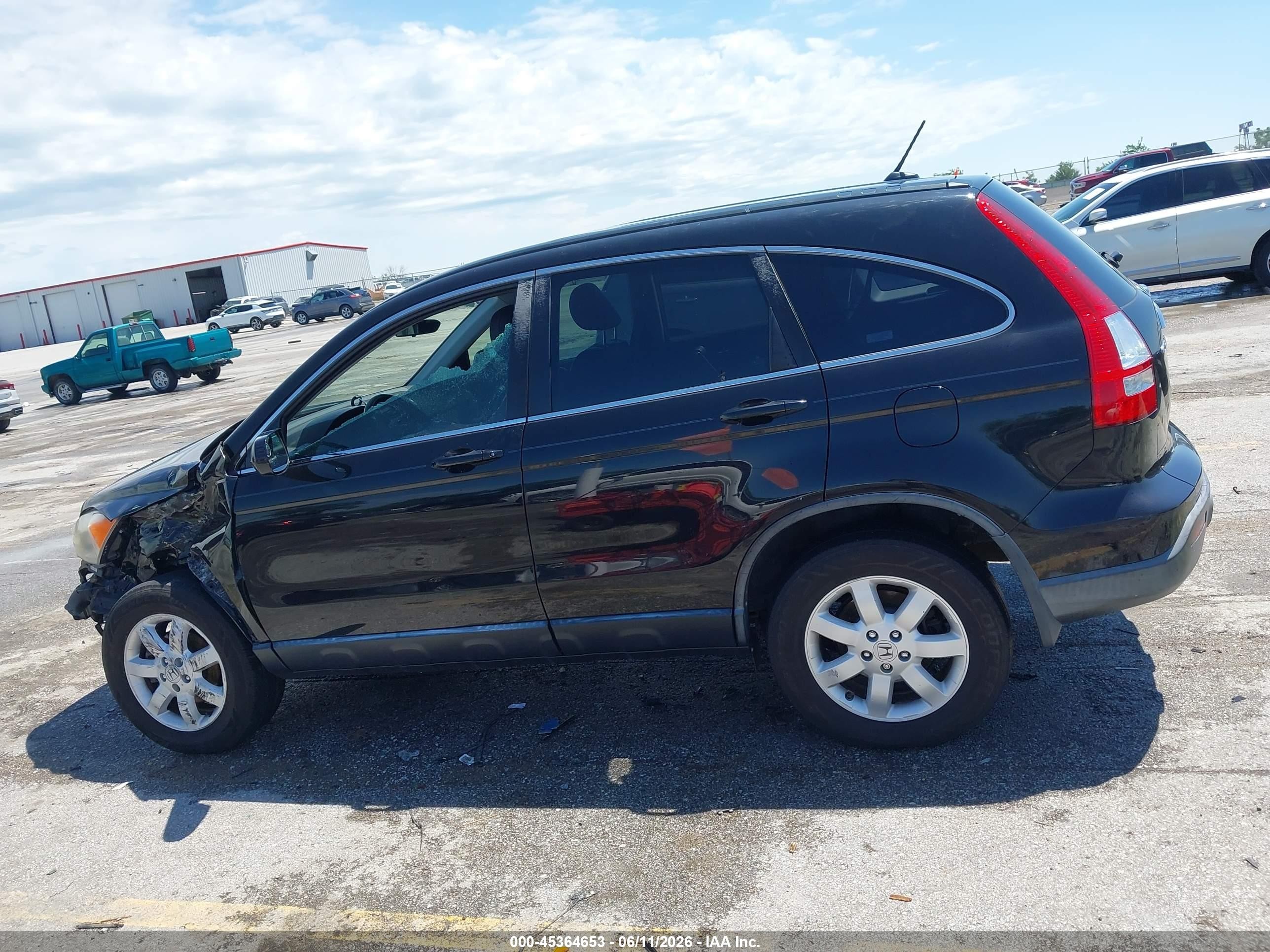2008 Honda Cr-v Ex-l Black vin: JHLRE38708C050342