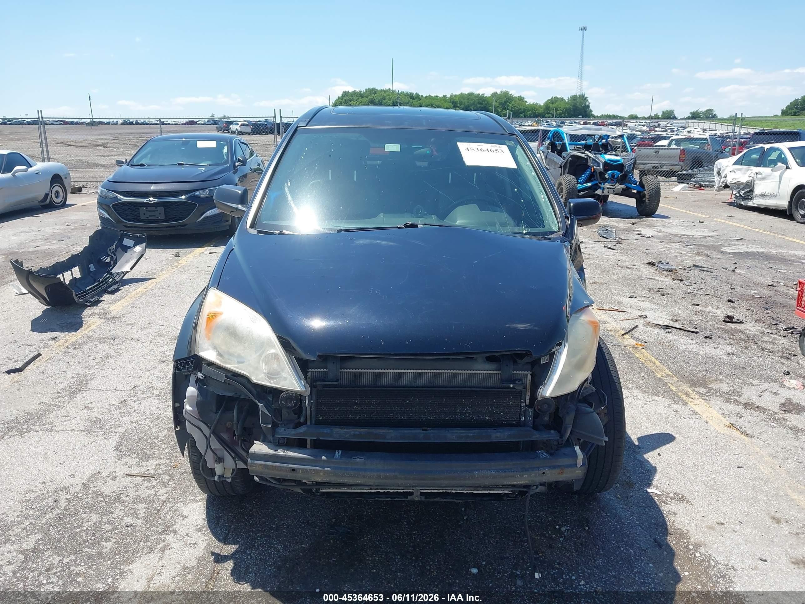 2008 Honda Cr-v Ex-l Black vin: JHLRE38708C050342