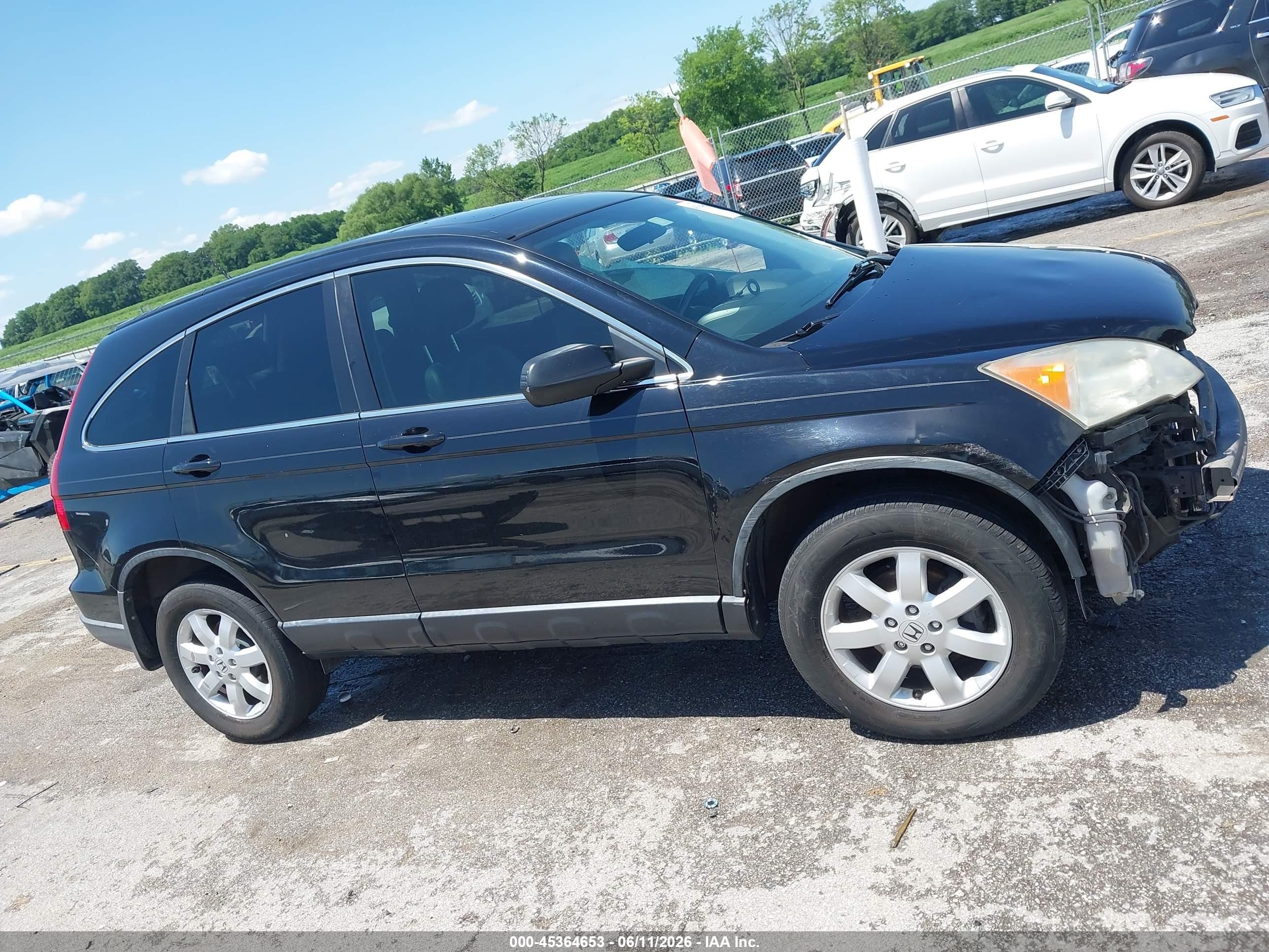 2008 Honda Cr-v Ex-l Black vin: JHLRE38708C050342