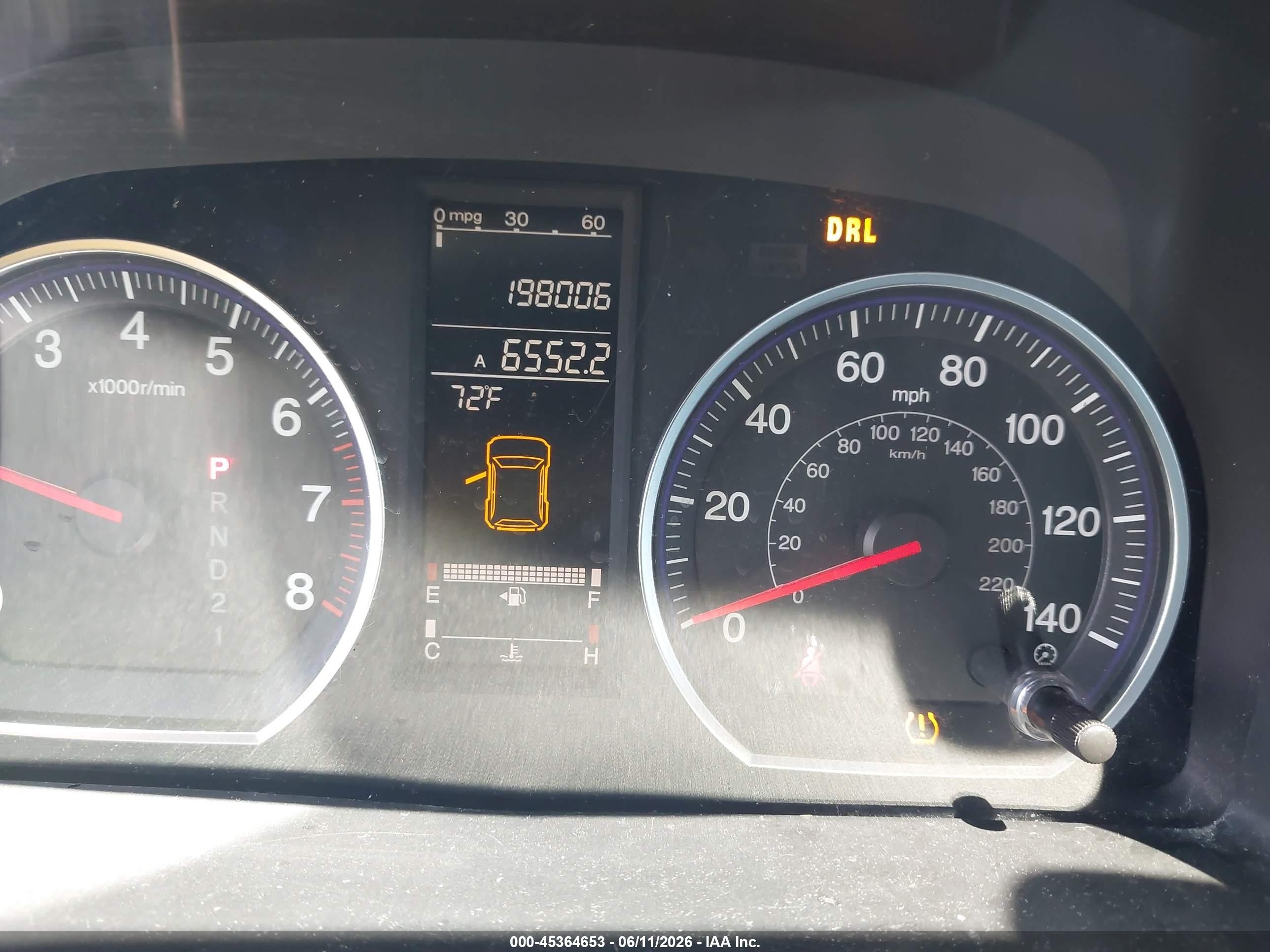 2008 Honda Cr-v Ex-l Black vin: JHLRE38708C050342