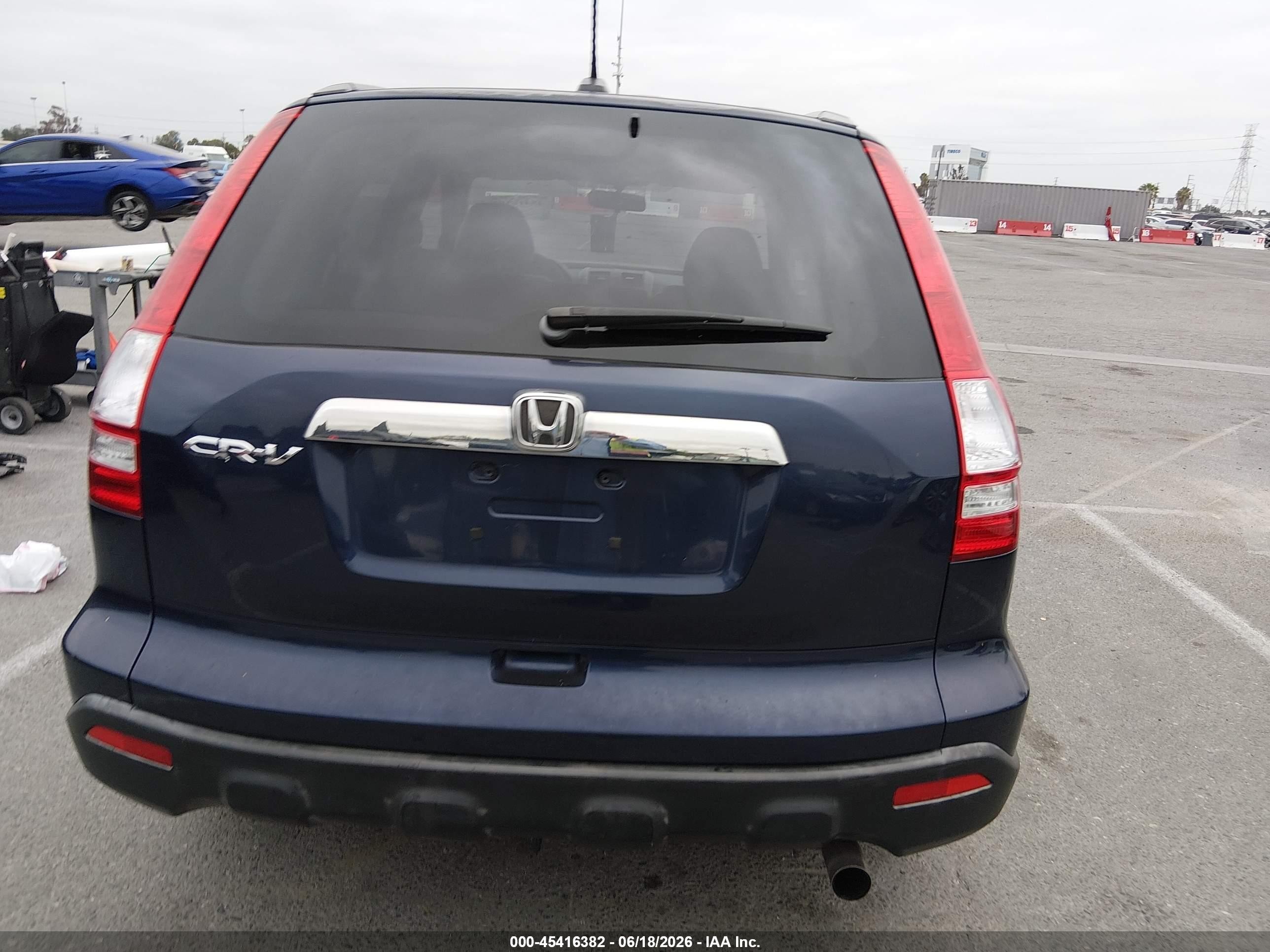 2007 Honda Cr-v Ex-l Blue vin: JHLRE38717C022659