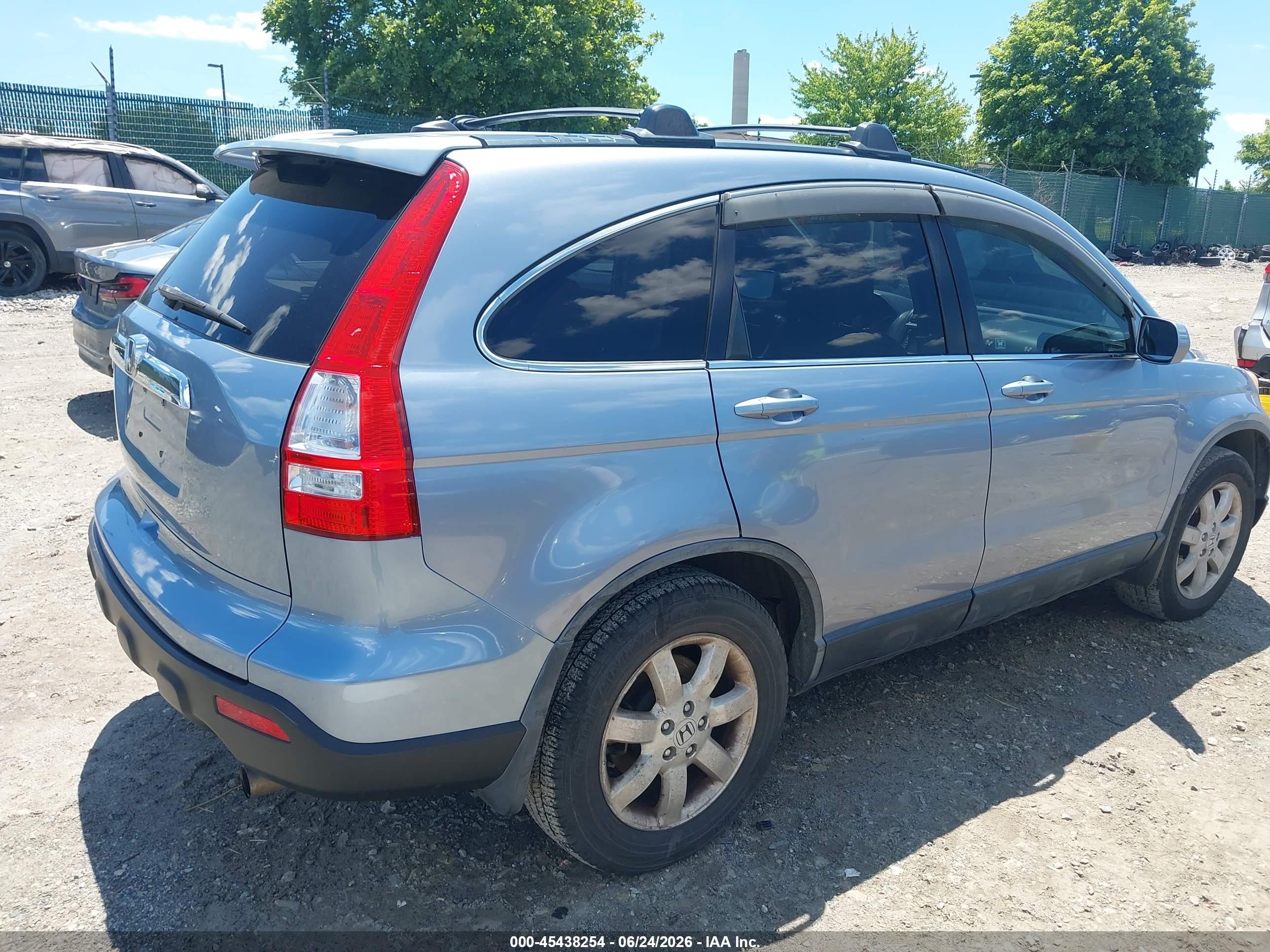 2007 Honda Cr-v Ex-l Light Blue vin: JHLRE38717C024184