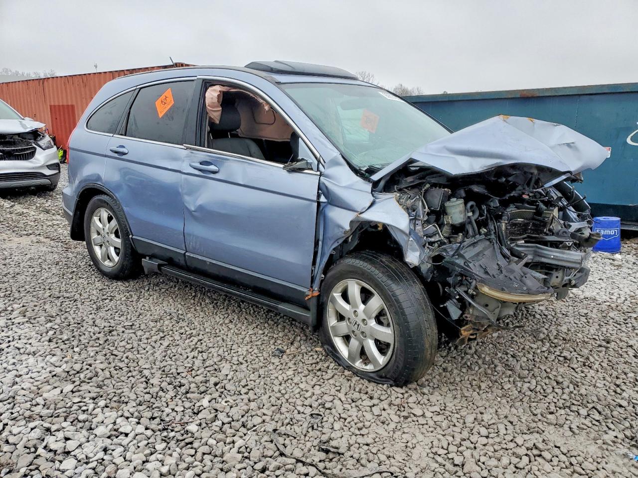 2007 Honda Cr-v Exl Синий vin: JHLRE38717C033208