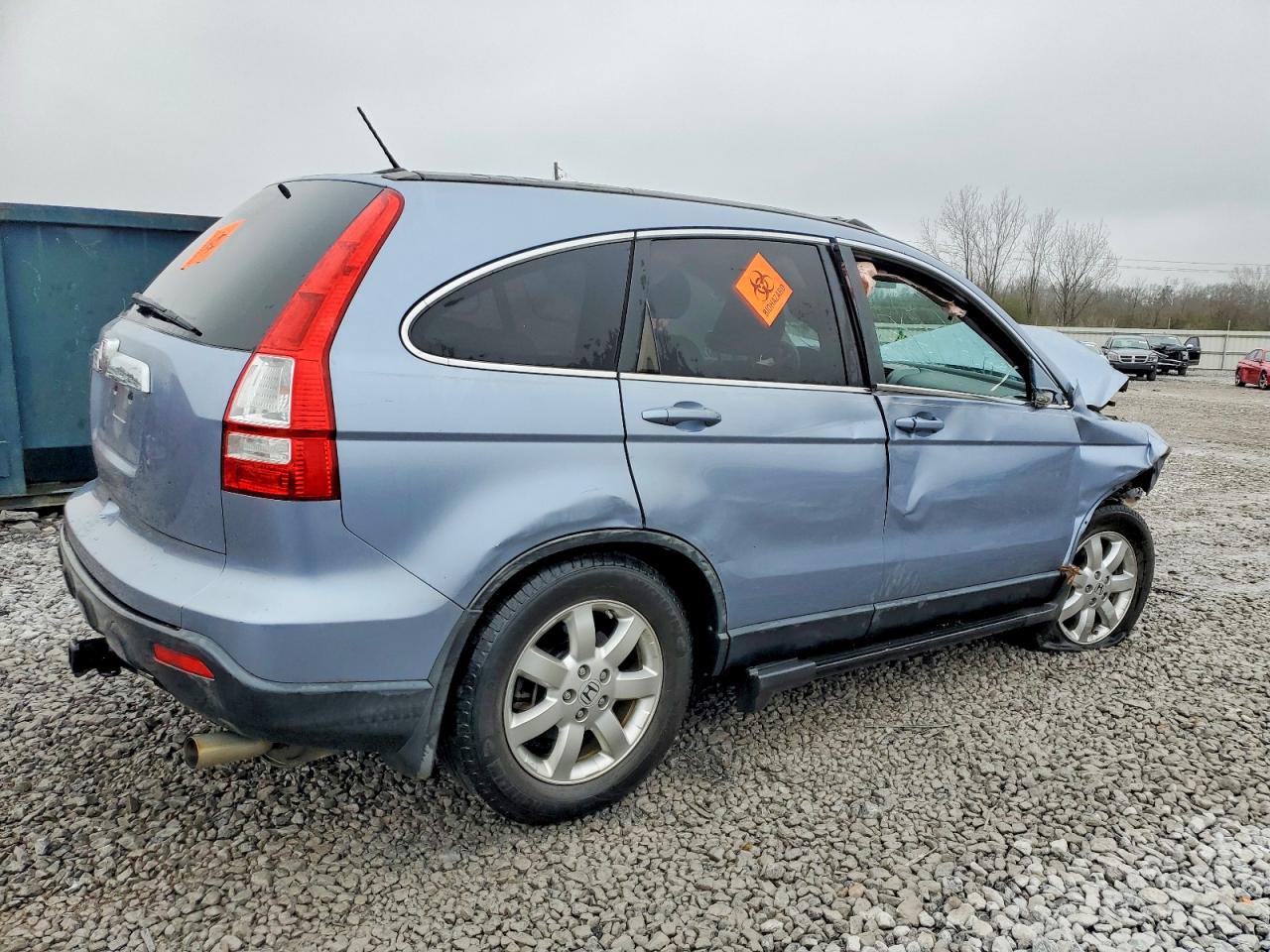 2007 Honda Cr-v Exl Синий vin: JHLRE38717C033208
