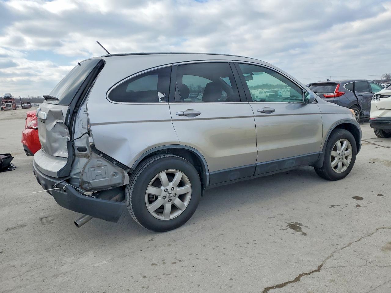 2007 Honda Cr-v Exl Silver vin: JHLRE38717C033452
