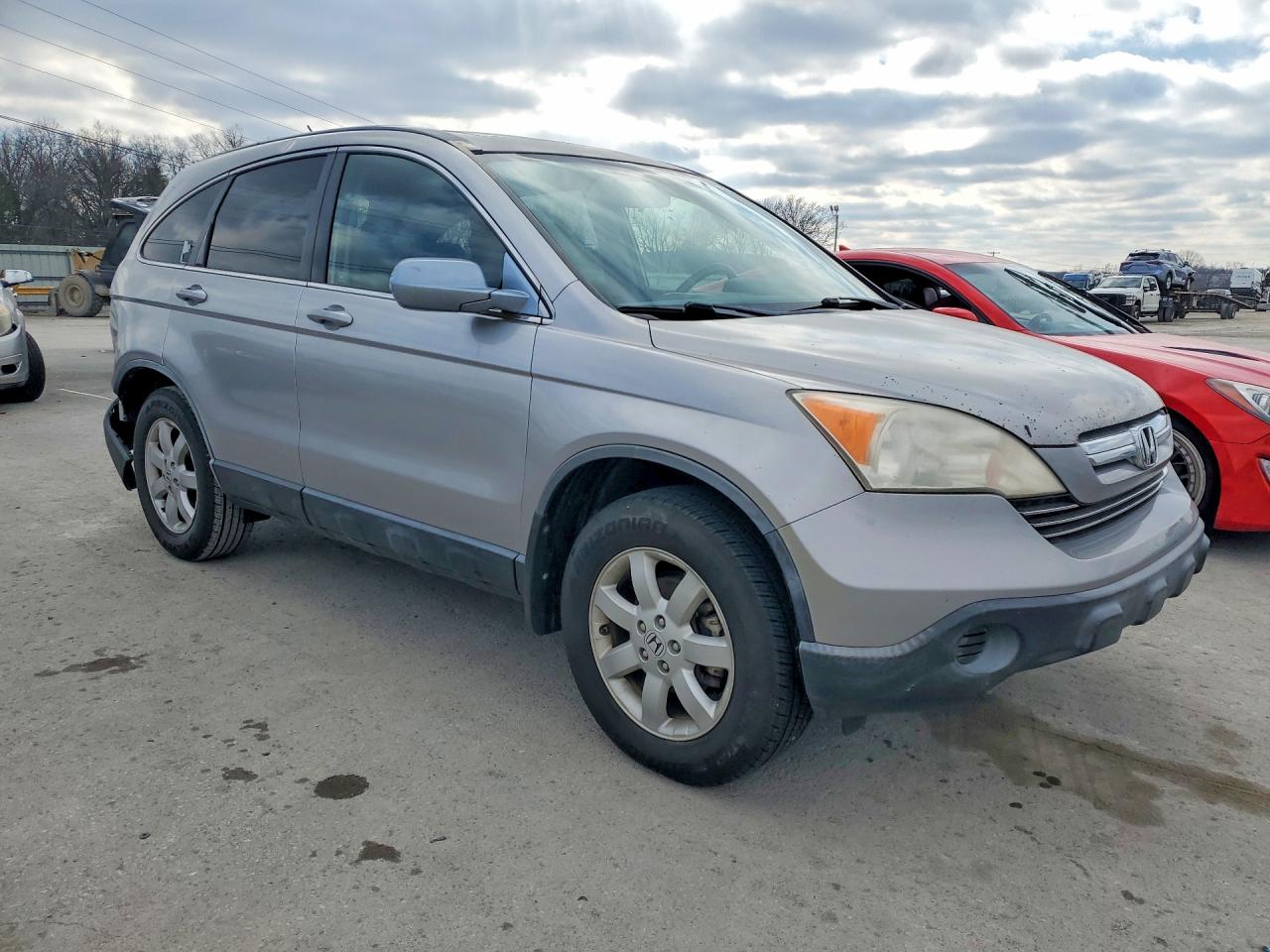 2007 Honda Cr-v Exl Silver vin: JHLRE38717C033452