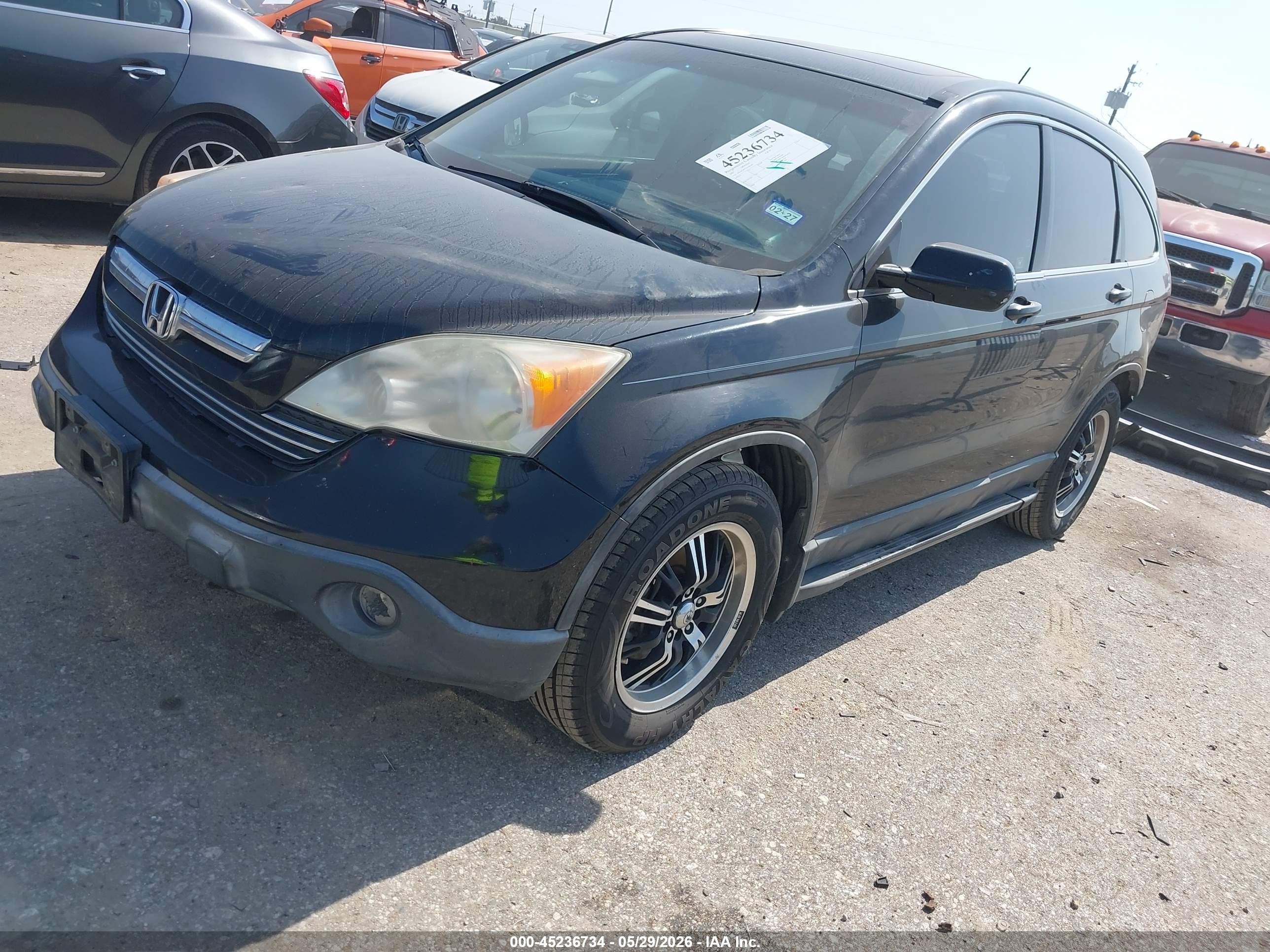 2007 Honda Cr-v Ex-l Black vin: JHLRE38717C036285