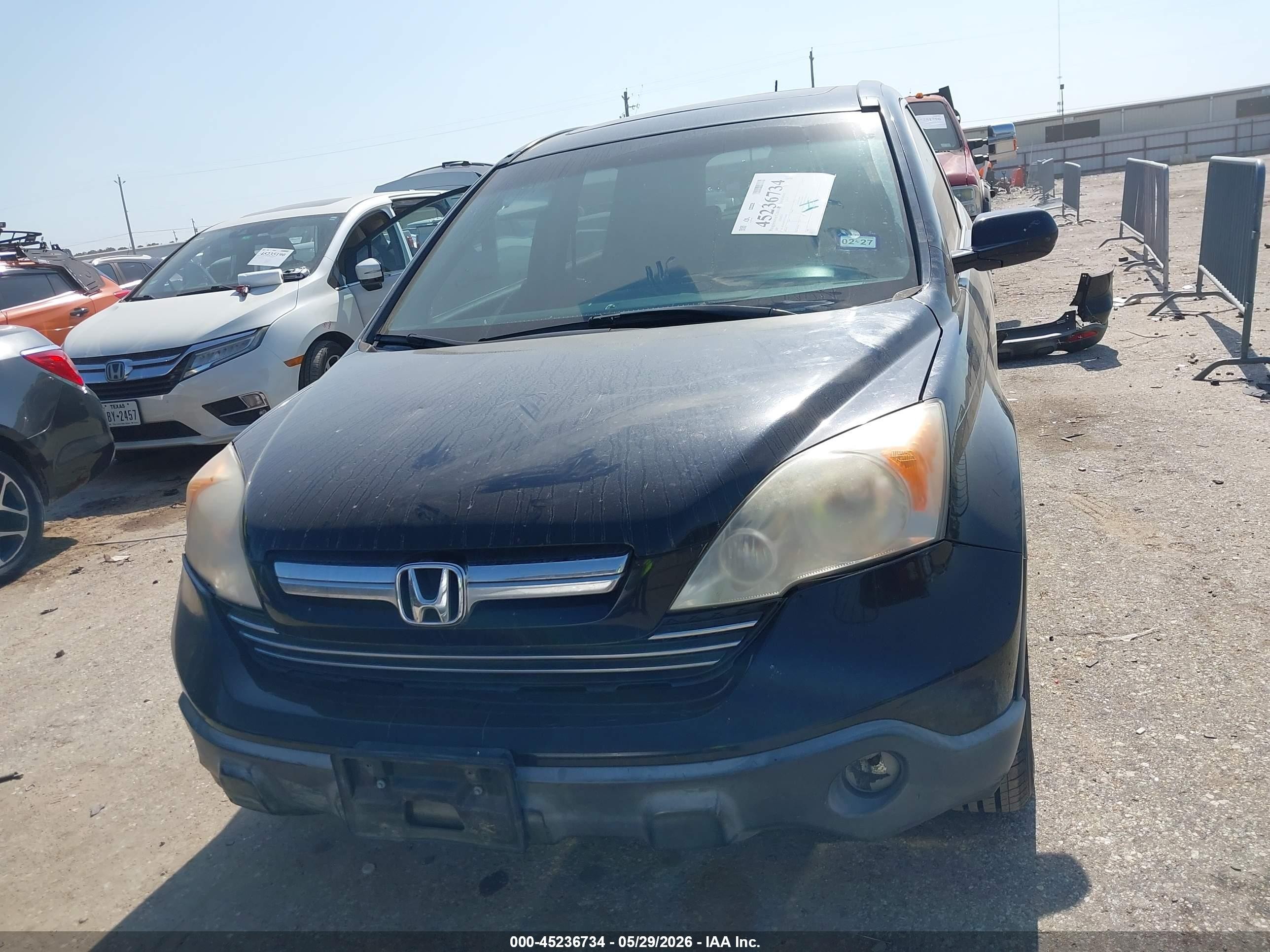 2007 Honda Cr-v Ex-l Black vin: JHLRE38717C036285