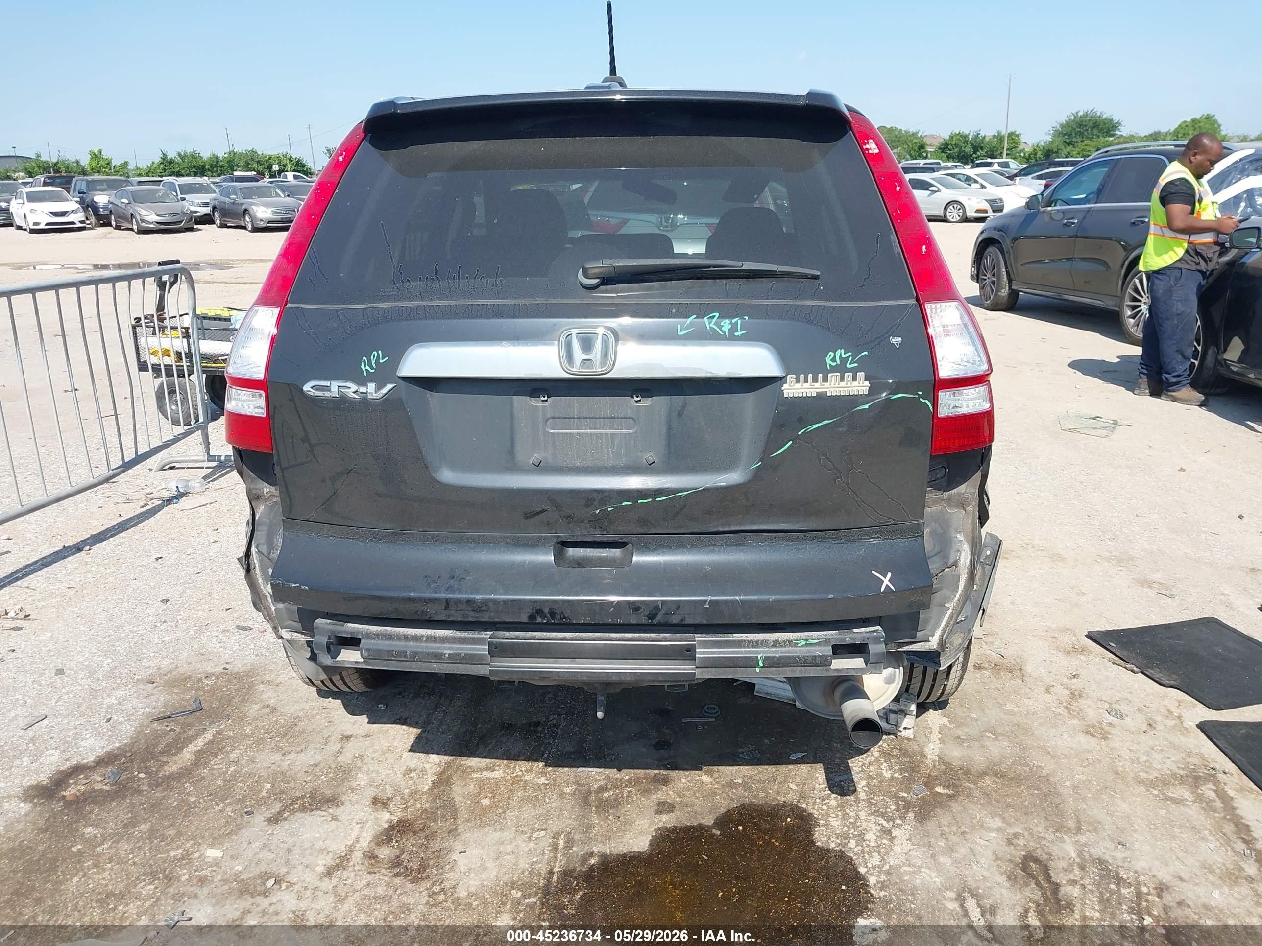 2007 Honda Cr-v Ex-l Black vin: JHLRE38717C036285