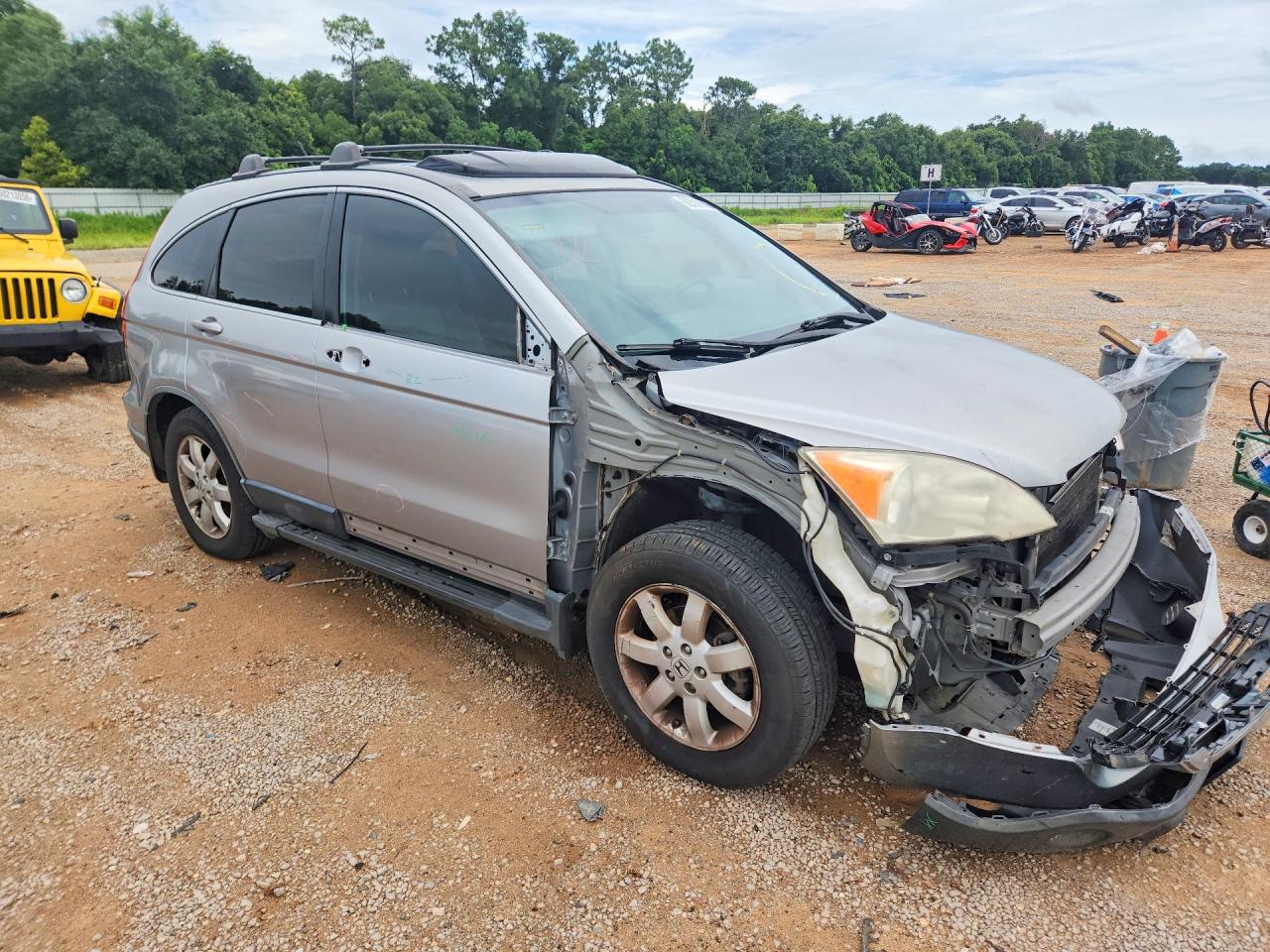 2007 Honda Cr-v Exl Silver vin: JHLRE38717C053779