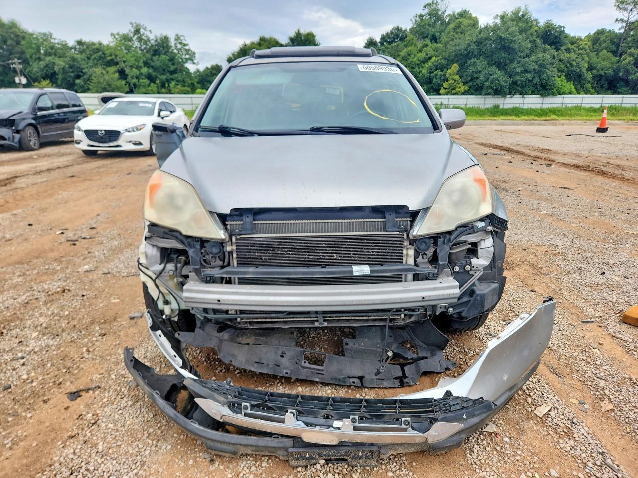 2007 Honda Cr-v Exl Silver vin: JHLRE38717C053779