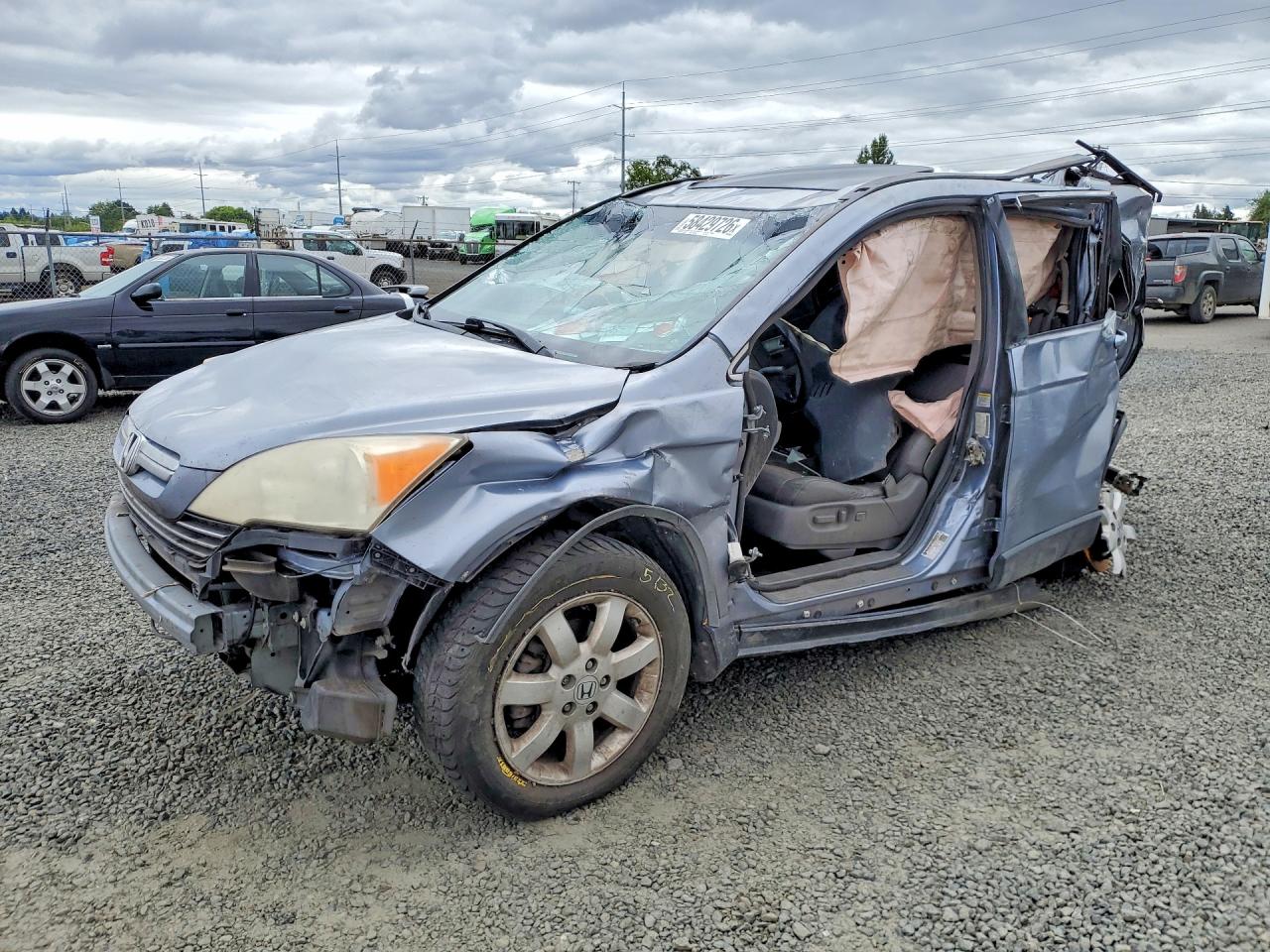 2008 Honda Cr-v Exl Silver vin: JHLRE38718C023778