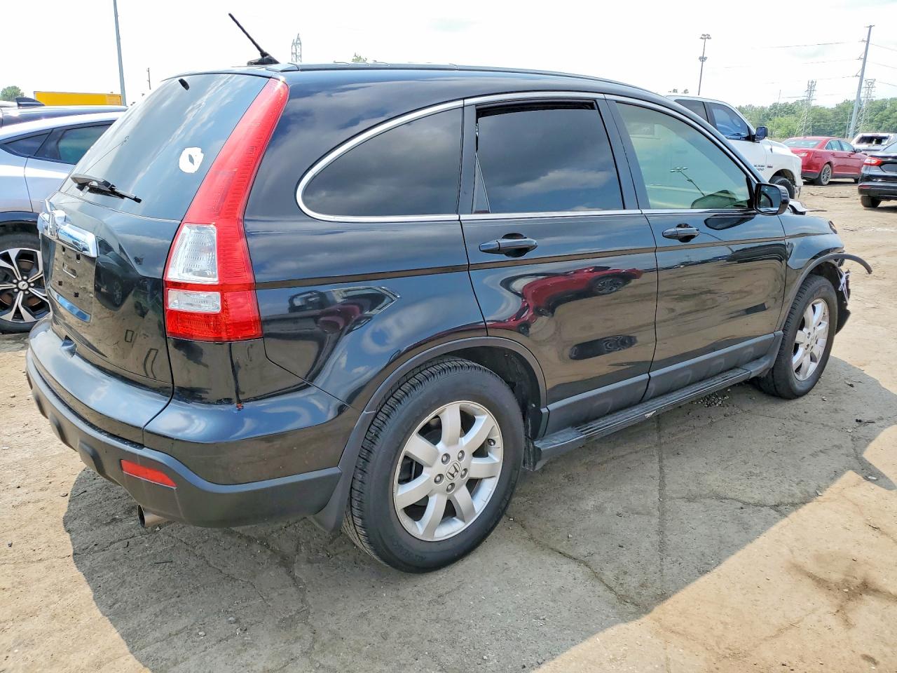 2008 Honda Cr-v Exl Black vin: JHLRE38718C026776