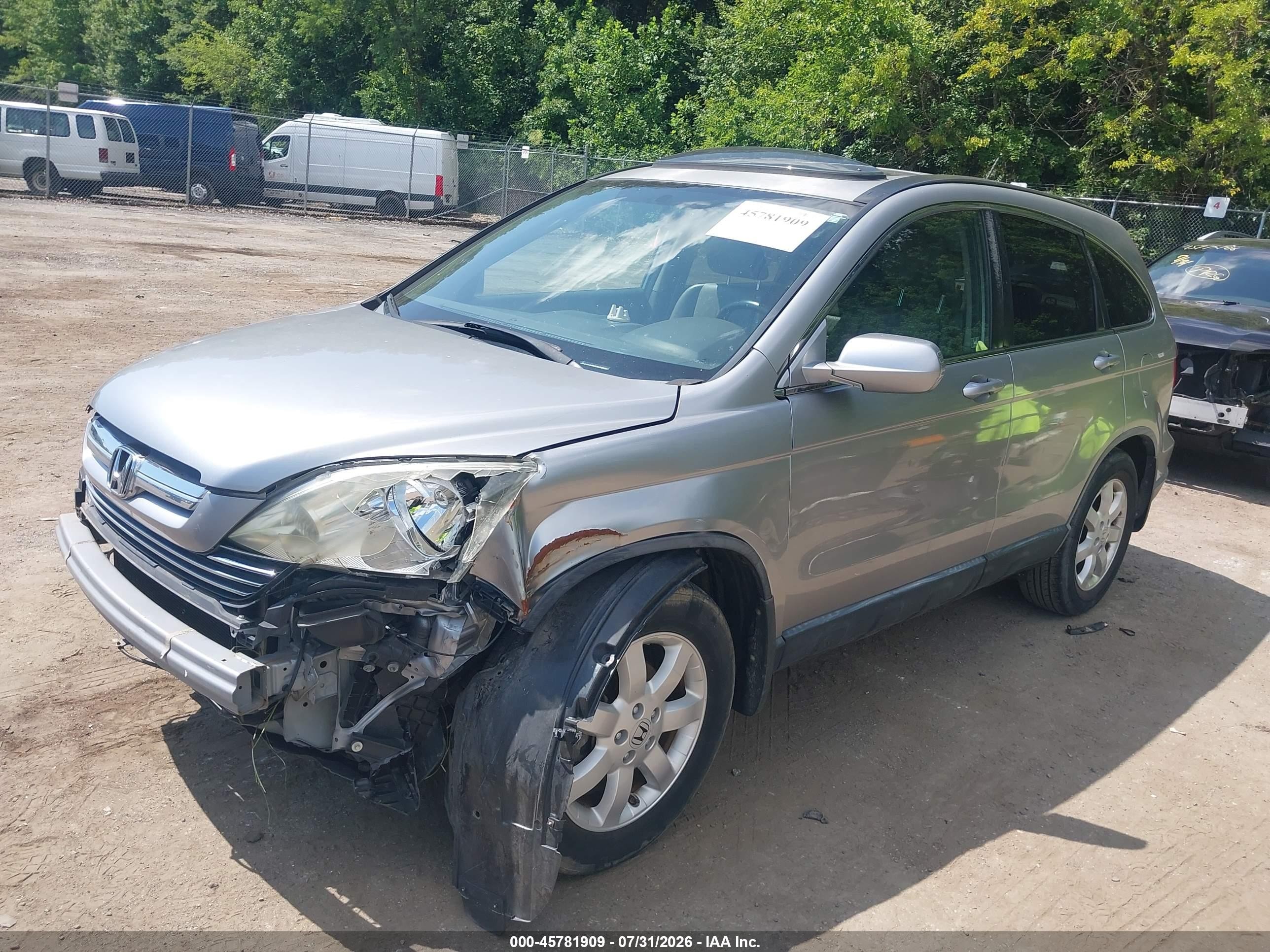 2008 Honda Cr-v Ex-l Silver vin: JHLRE38718C027149
