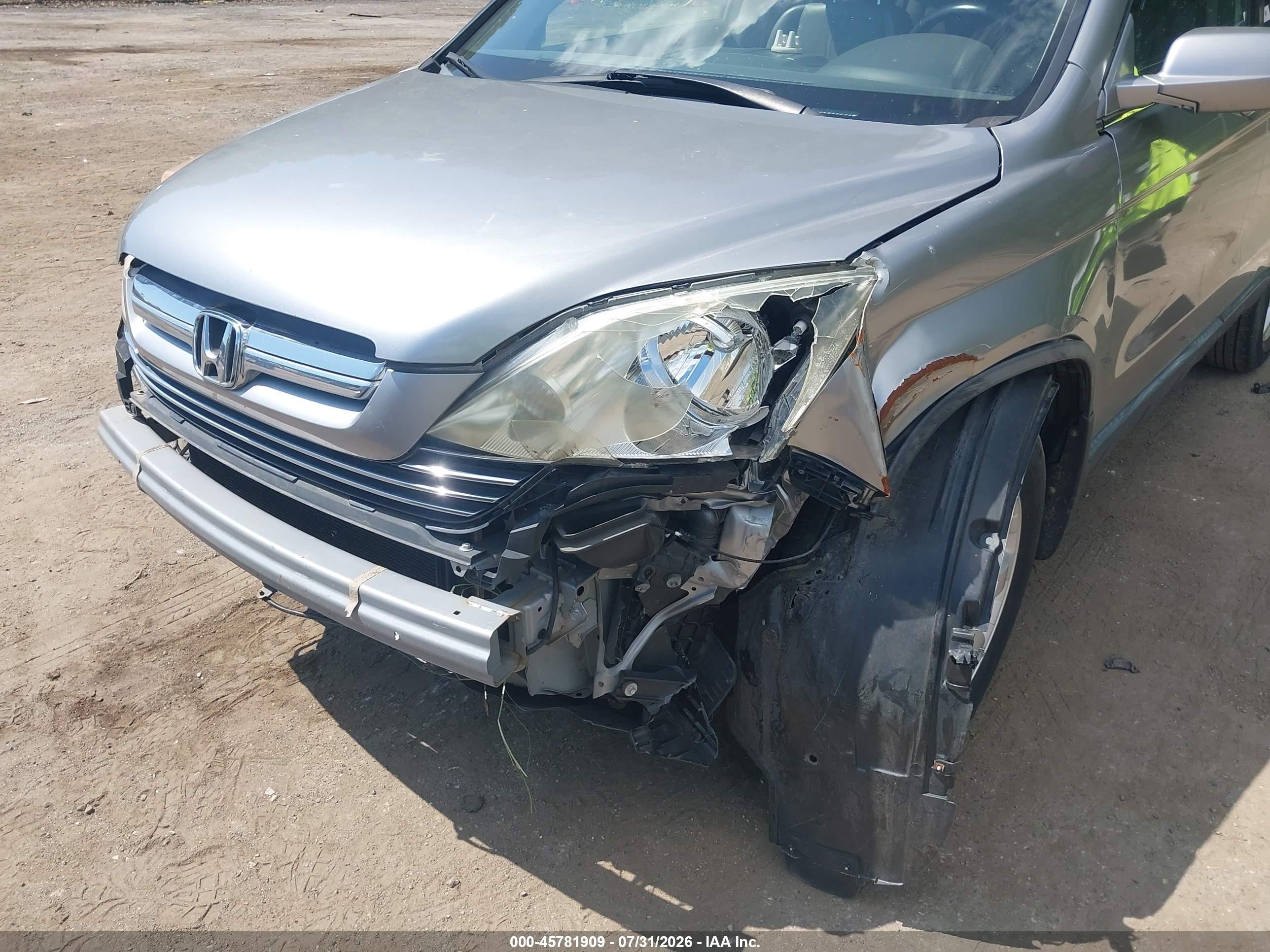 2008 Honda Cr-v Ex-l Silver vin: JHLRE38718C027149