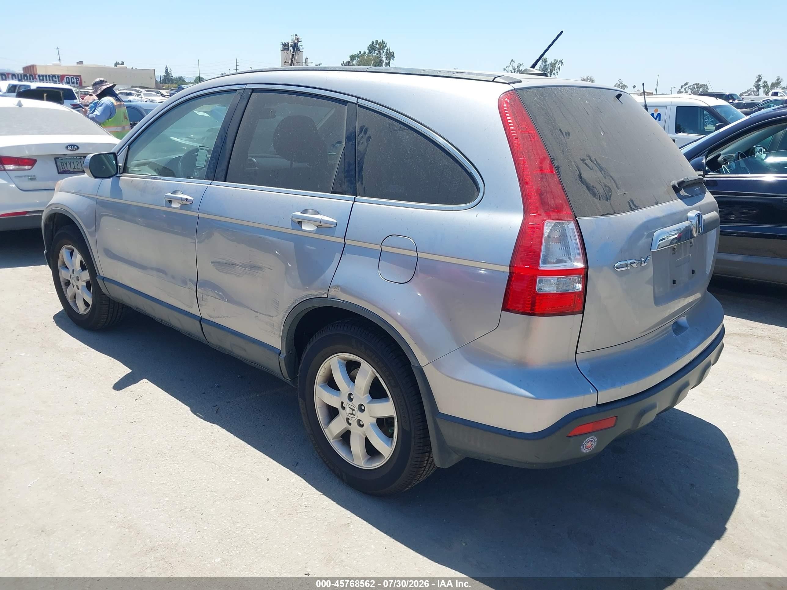 2008 Honda Cr-v Ex-l Silver vin: JHLRE38718C028561