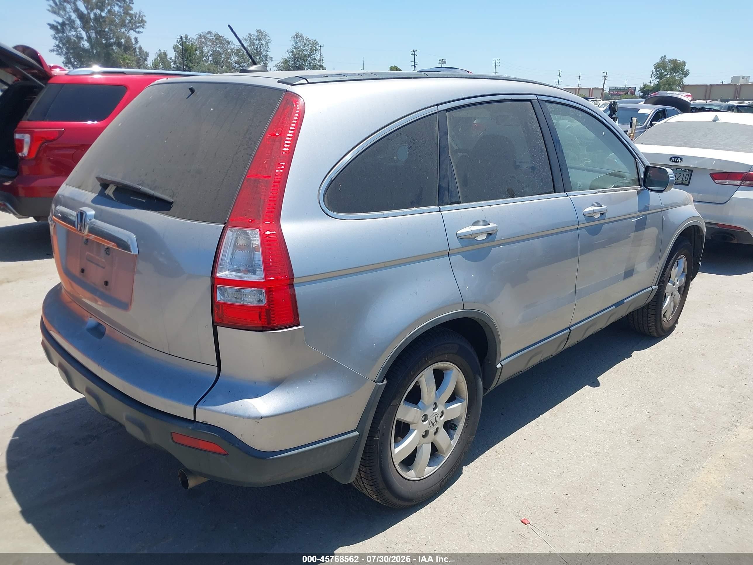 2008 Honda Cr-v Ex-l Silver vin: JHLRE38718C028561