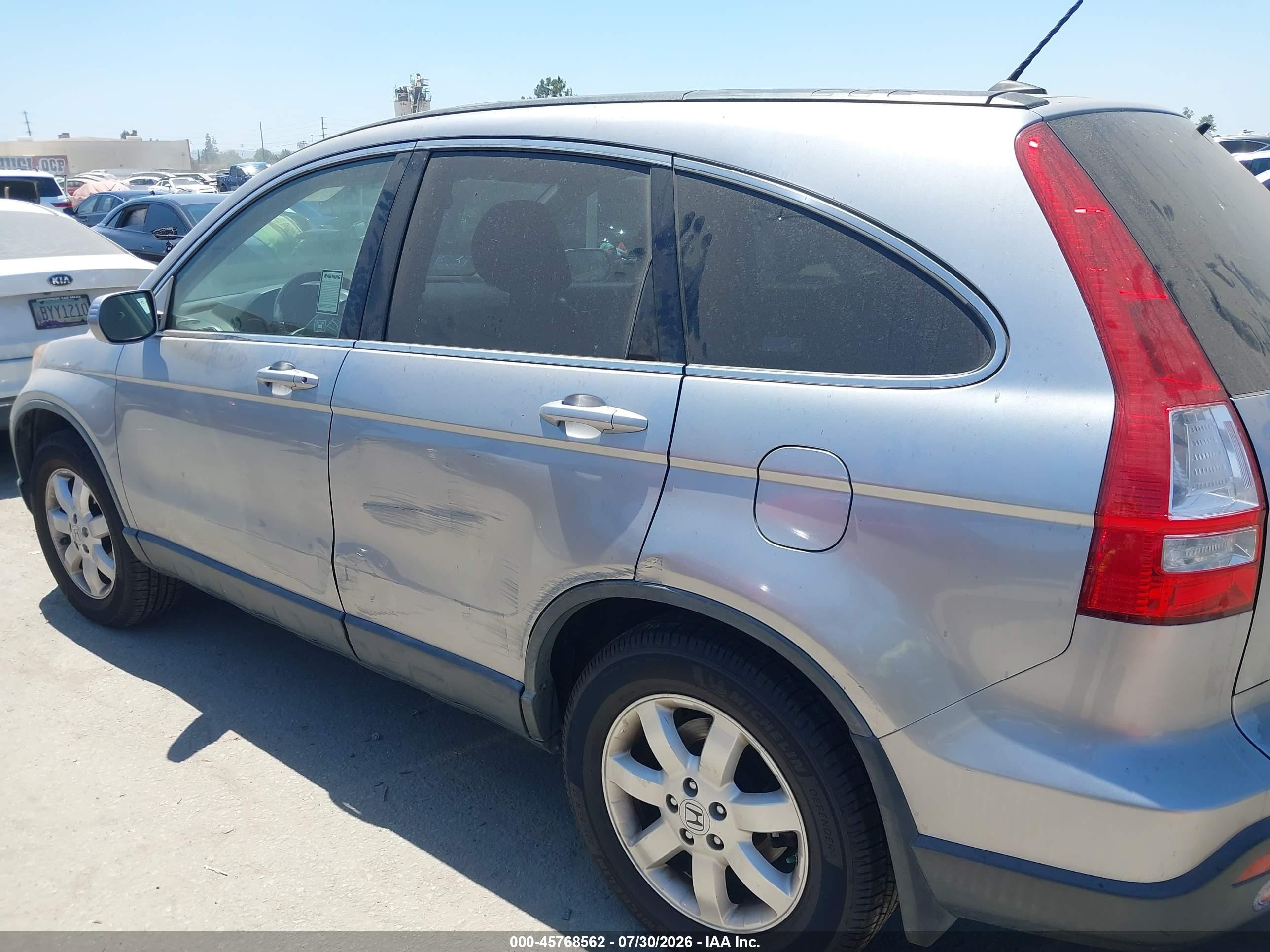 2008 Honda Cr-v Ex-l Silver vin: JHLRE38718C028561