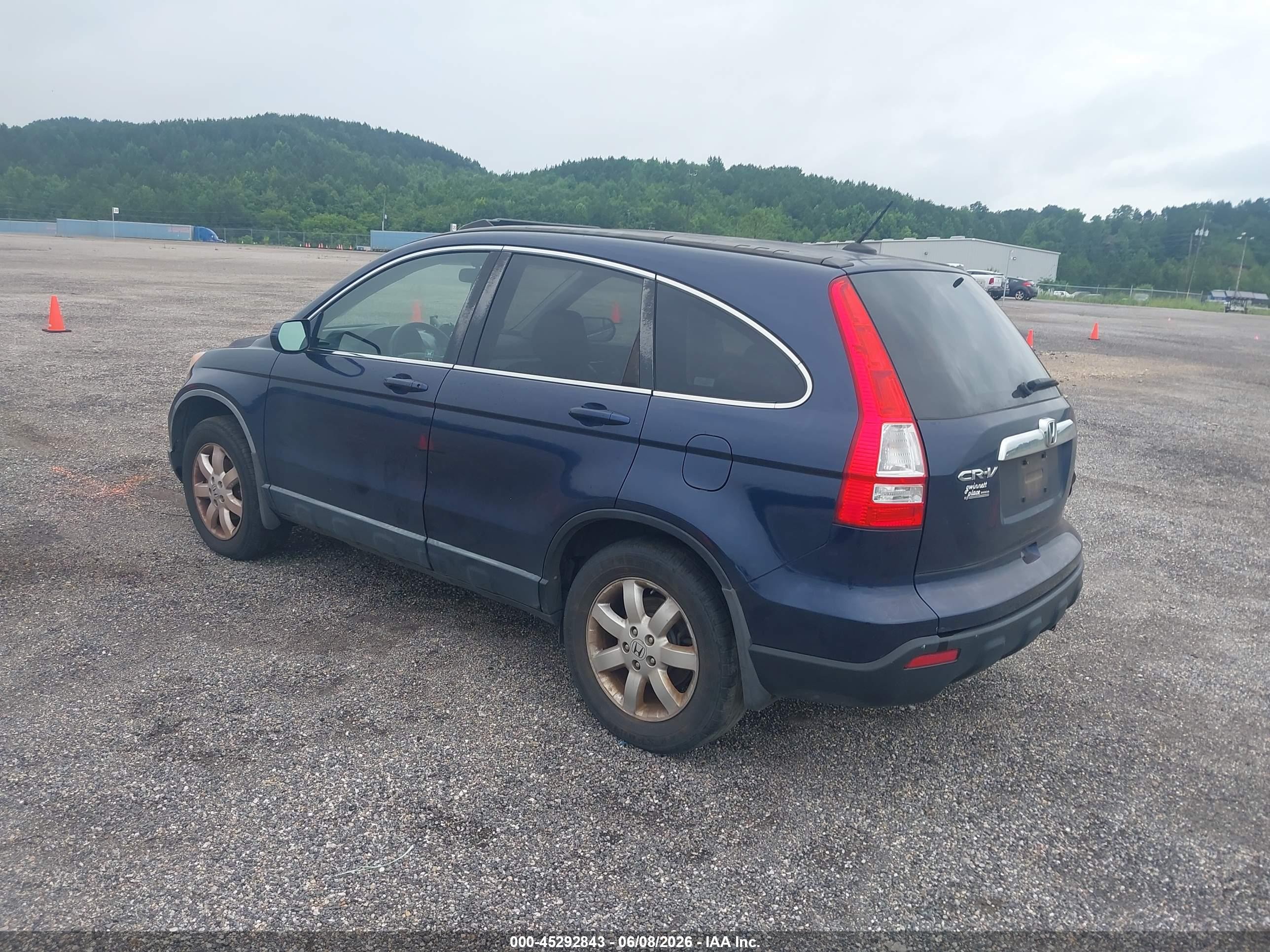 2008 Honda Cr-v Ex-l Blue vin: JHLRE38718C042122