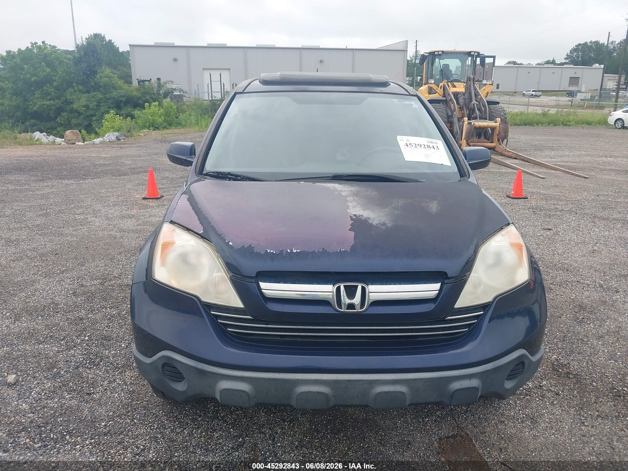 2008 Honda Cr-v Ex-l Blue vin: JHLRE38718C042122