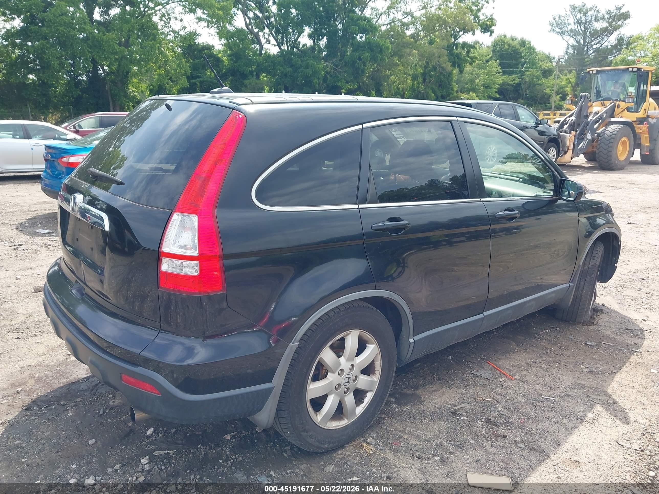 2008 Honda Cr-v Ex-l Black vin: JHLRE38718C042783