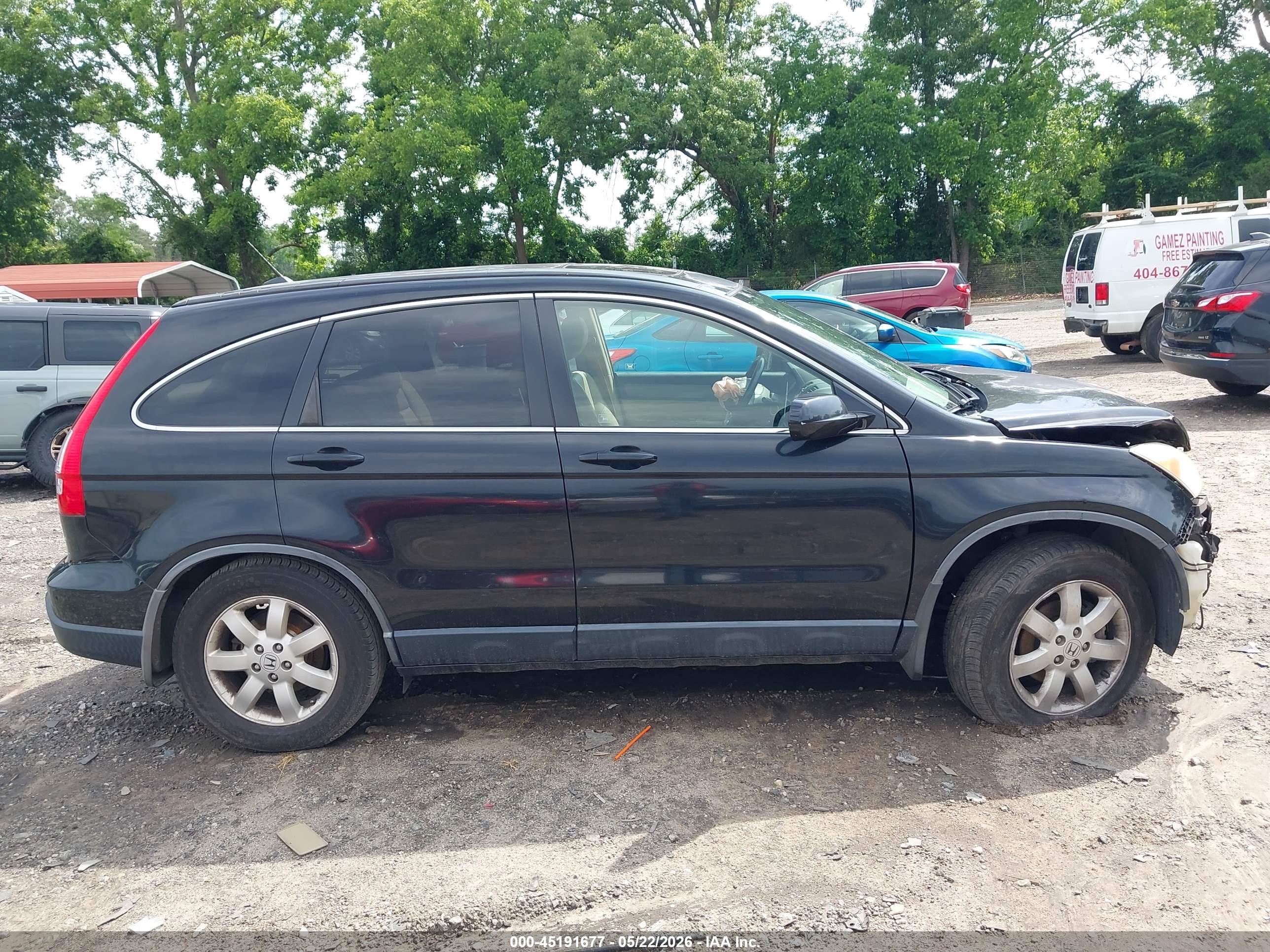 2008 Honda Cr-v Ex-l Black vin: JHLRE38718C042783