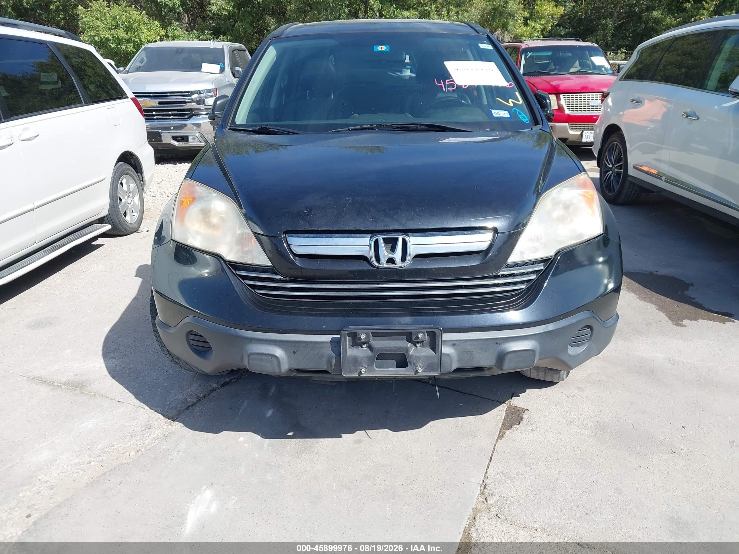 2008 Honda Cr-v Ex-l Black vin: JHLRE38718C050544
