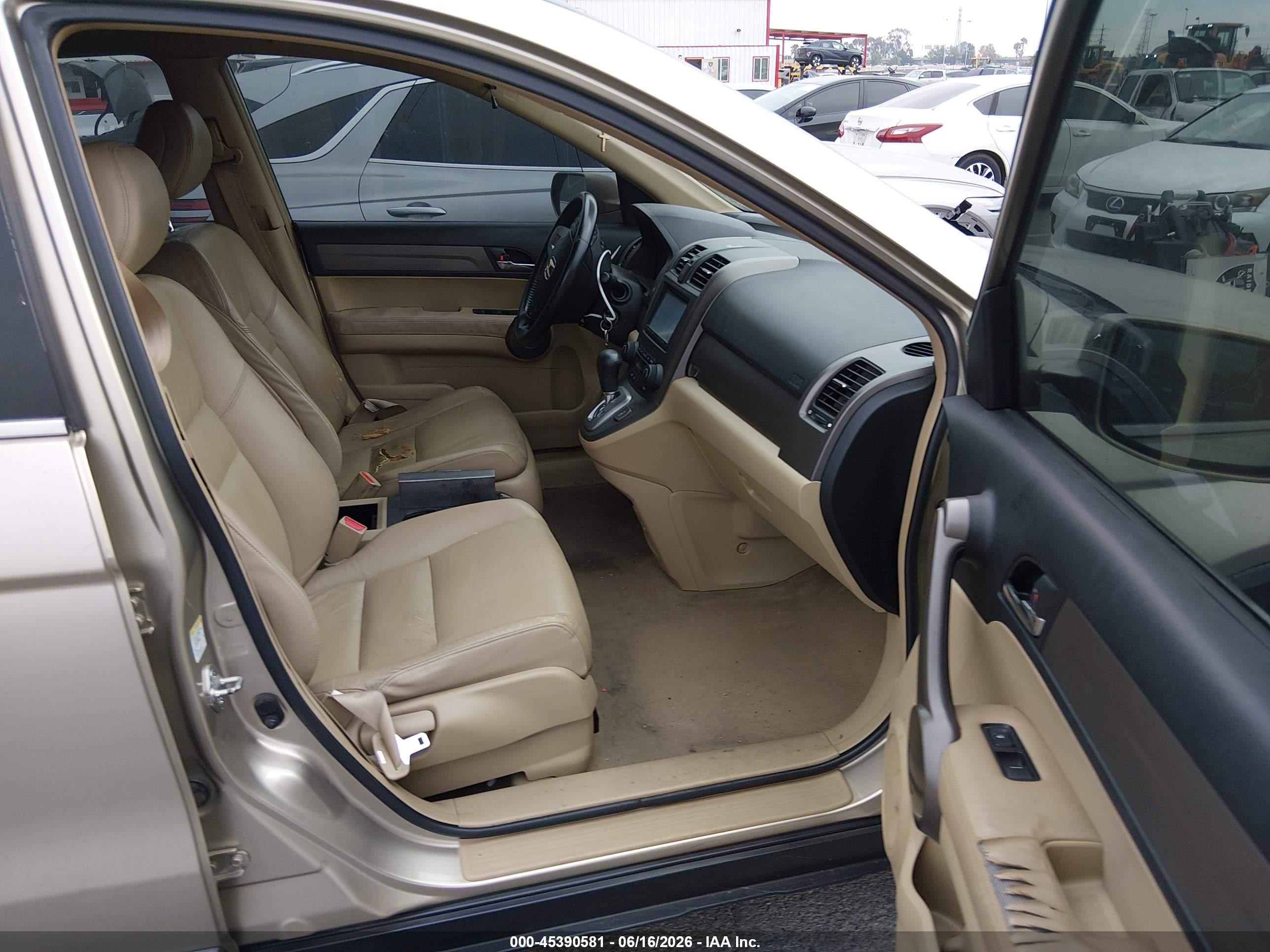2008 Honda Cr-v Ex-l Золотой vin: JHLRE38718C056859